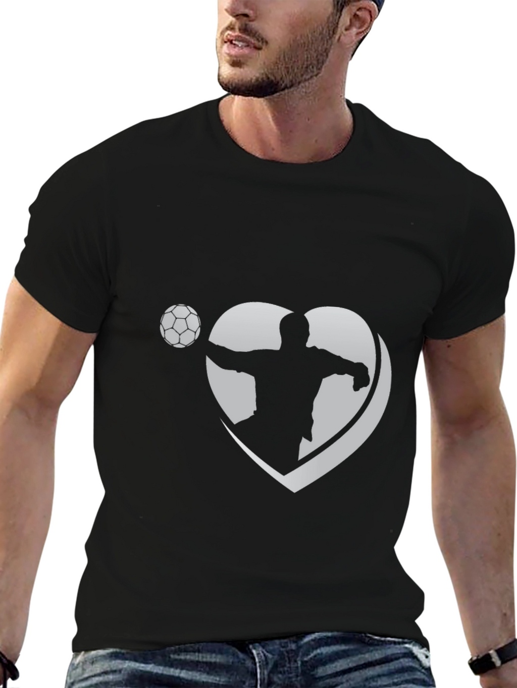 Soccer Love Graphic Tee - Black