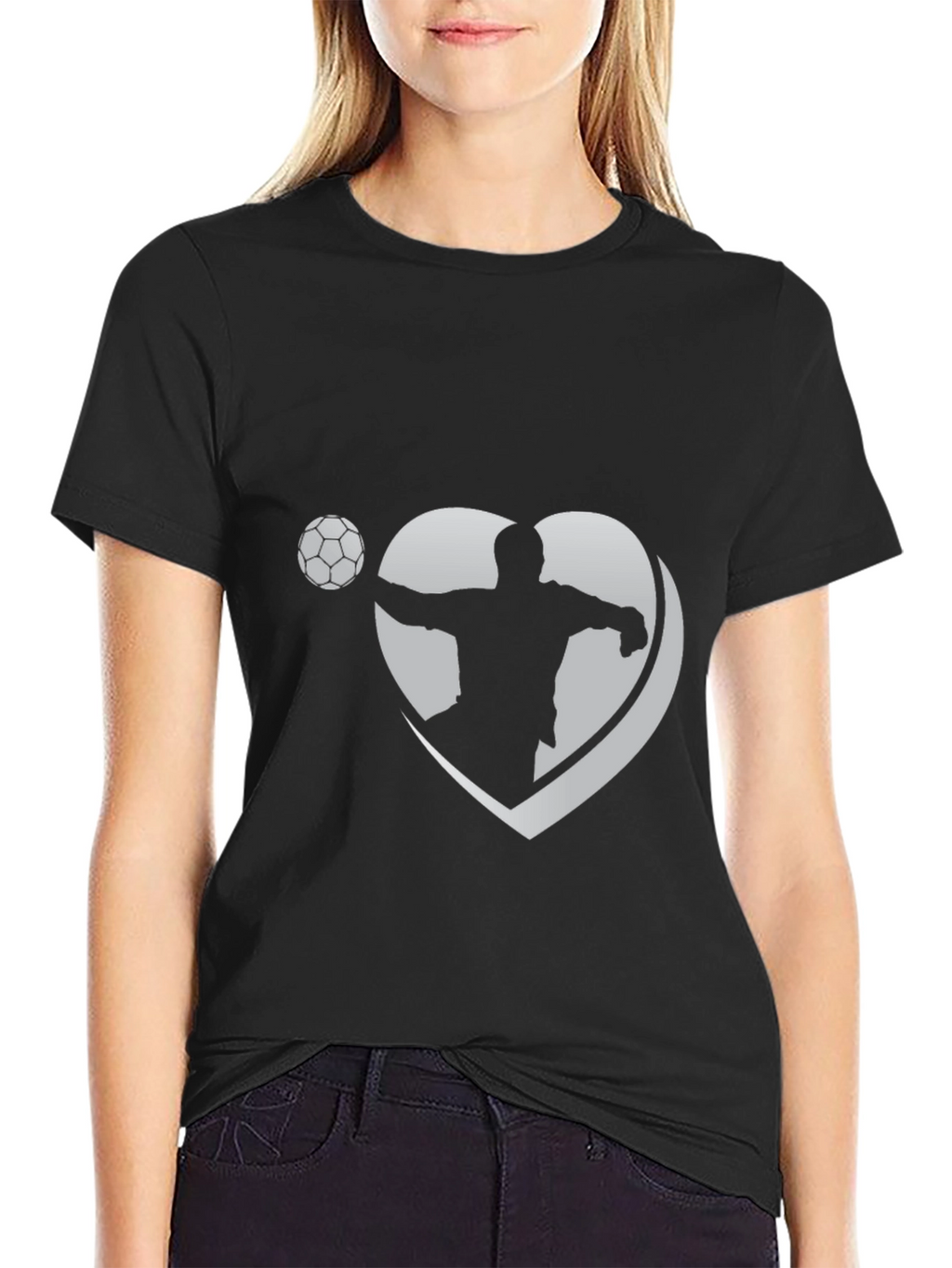 Soccer Love Graphic Tee - Black