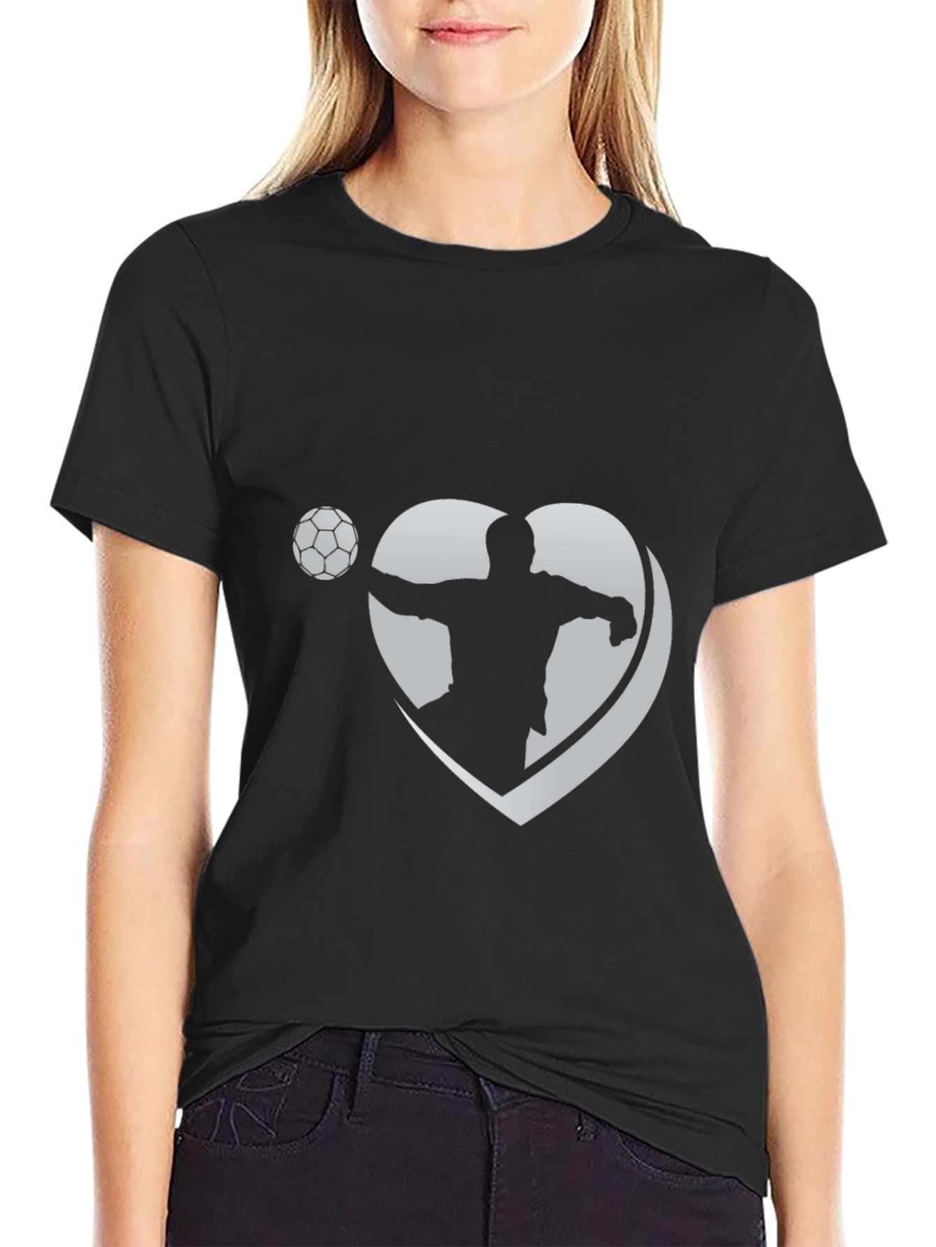 Soccer Love Graphic Tee - Black