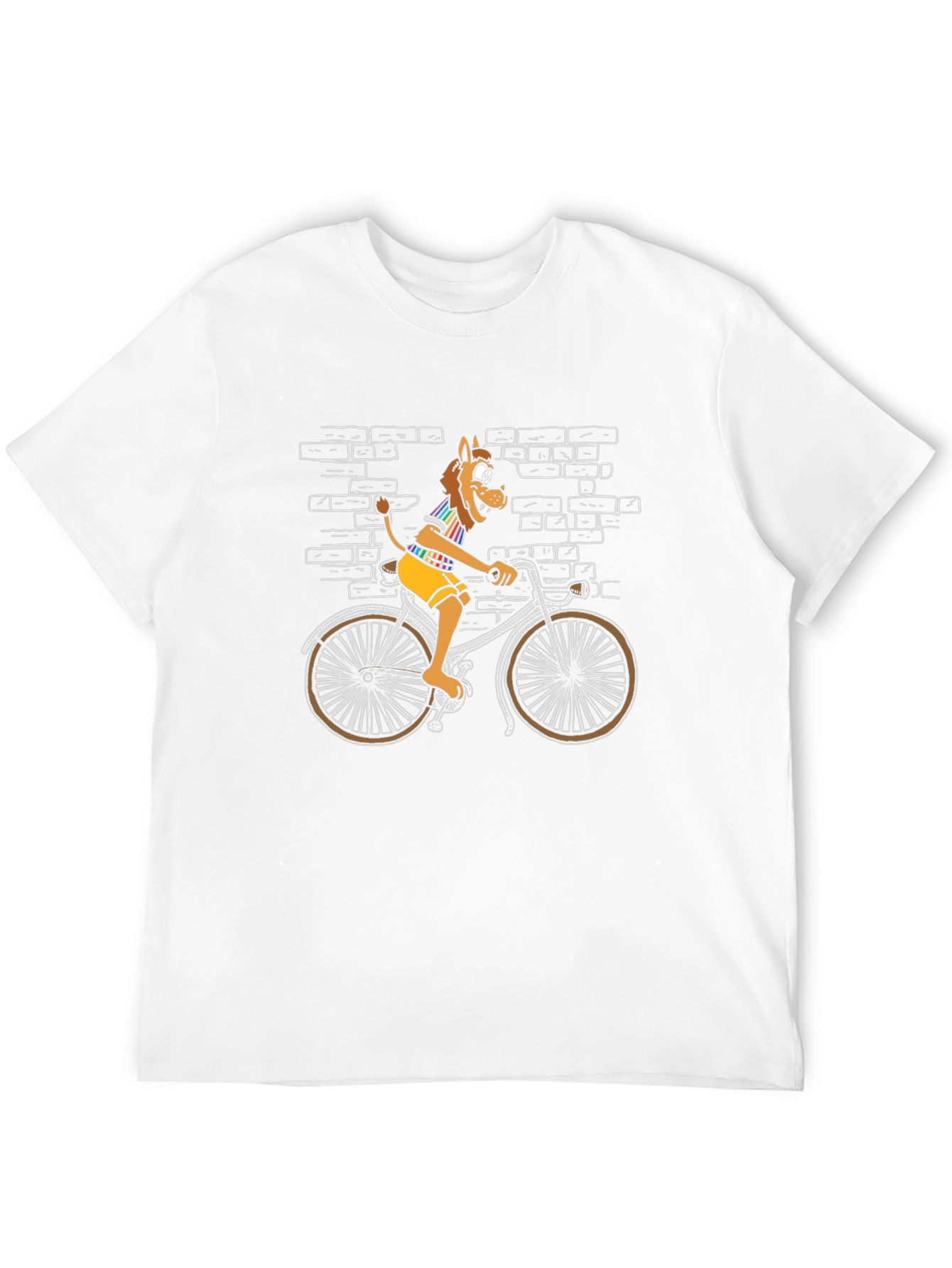 Lion on Bike Graphic Tee