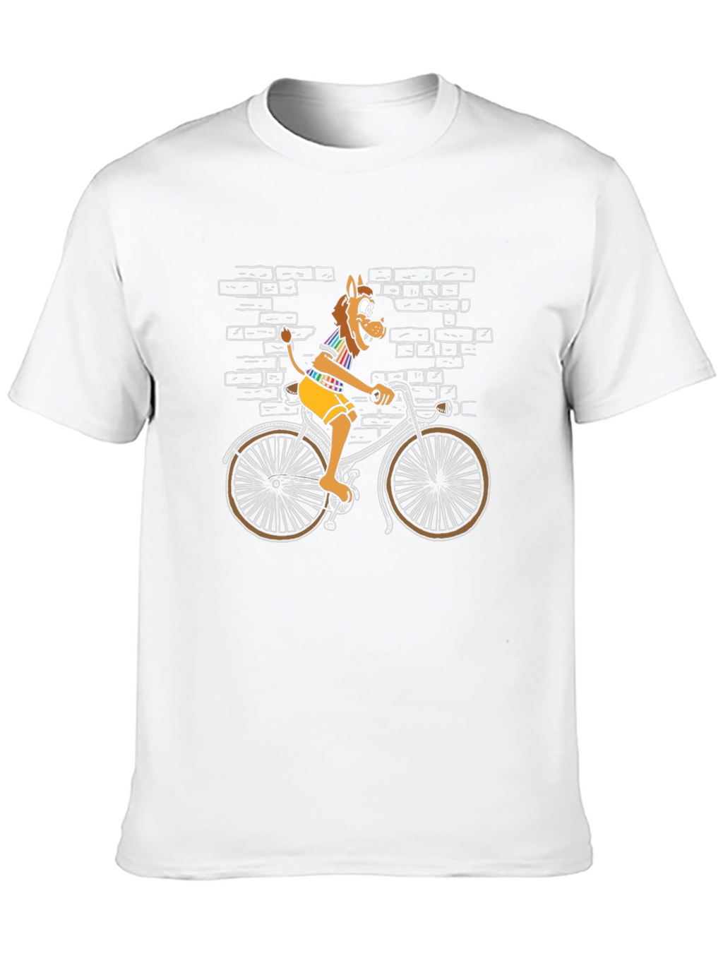 Lion on Bike Graphic Tee