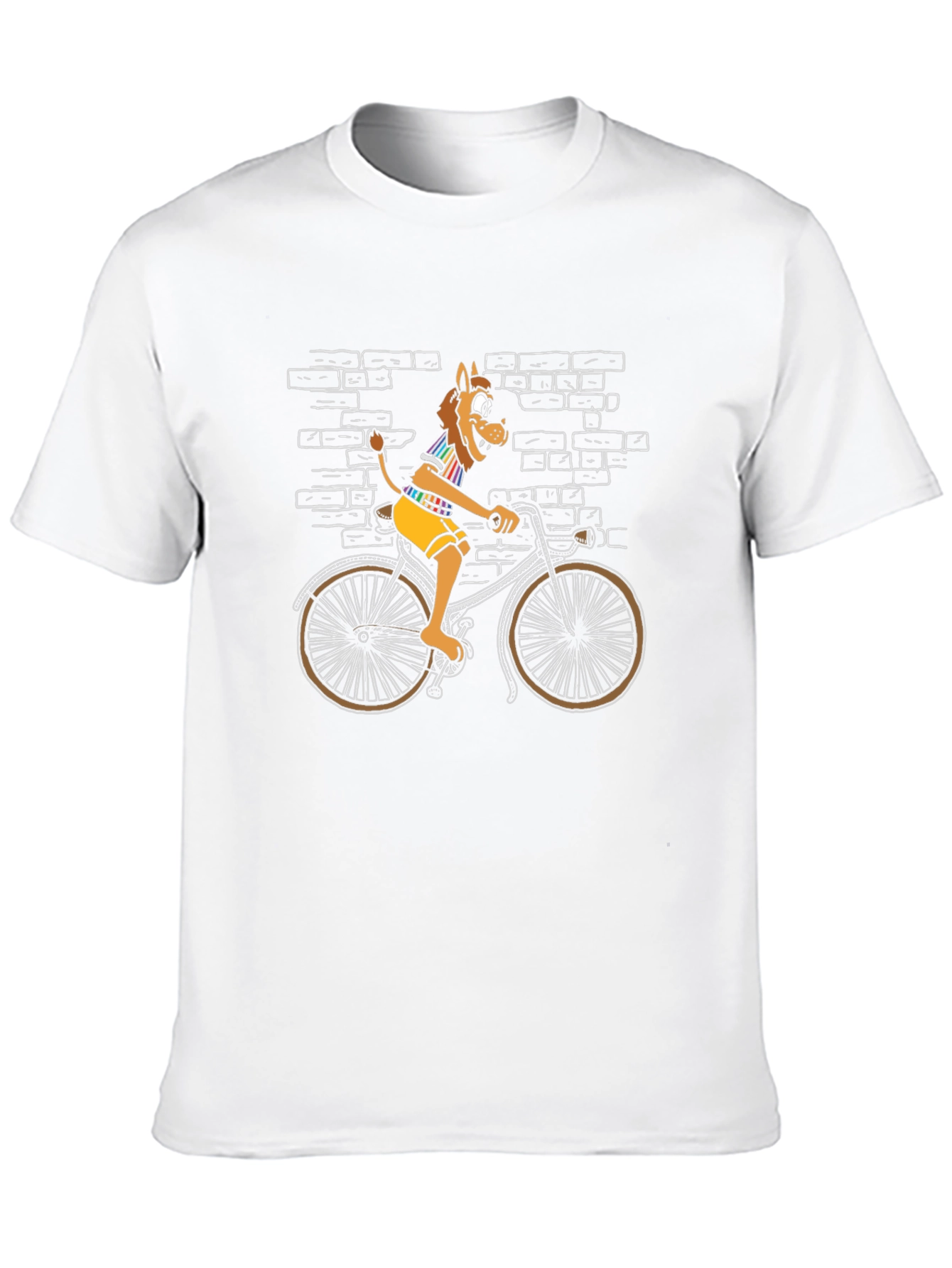 Lion on Bike Graphic Tee