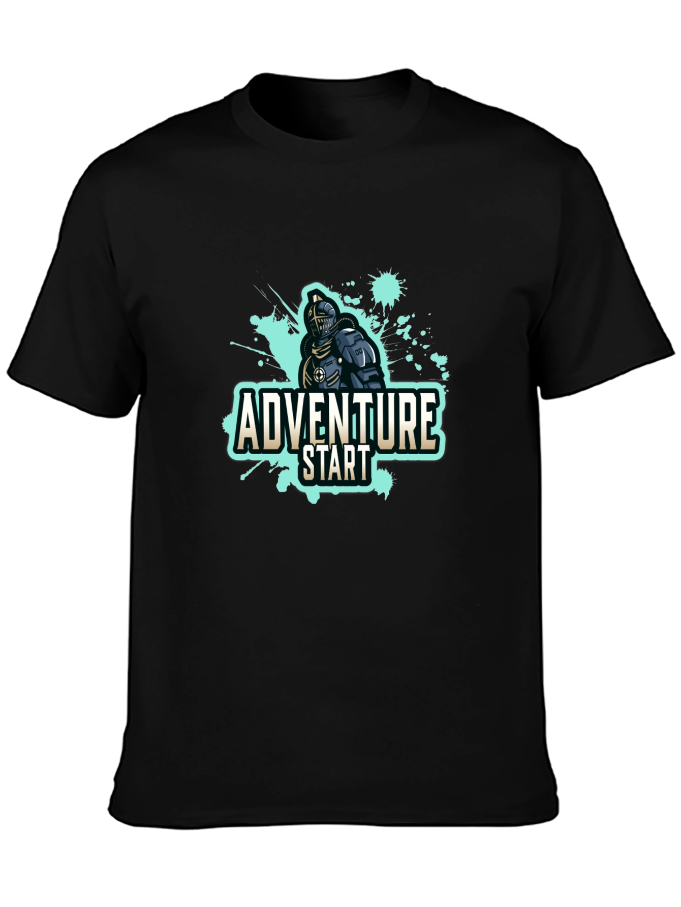 Adventure Start Knight Black T-Shirt