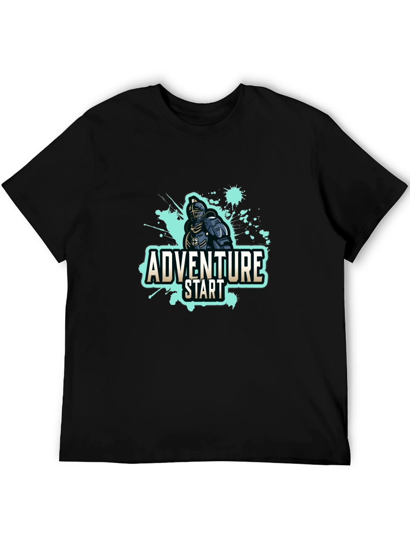 Adventure Start Knight Black T-Shirt