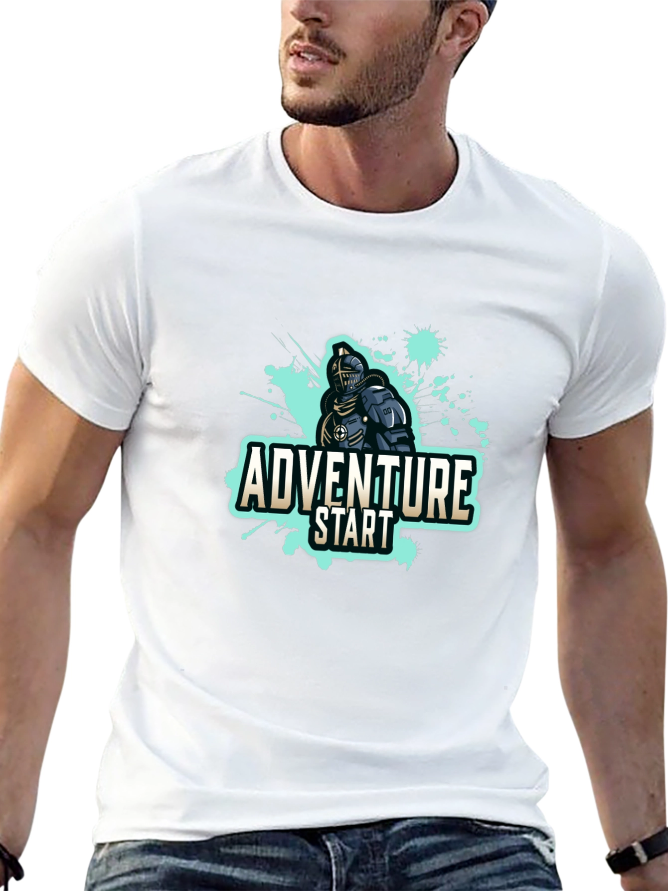 Adventure Start Knight Black T-Shirt