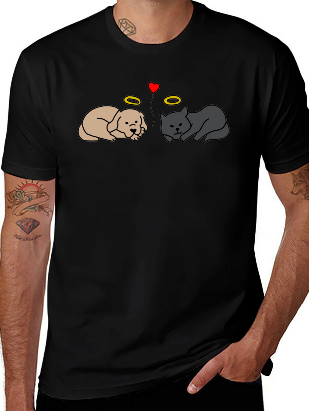 Angel Pet T-Shirt - Cat and Dog Tee