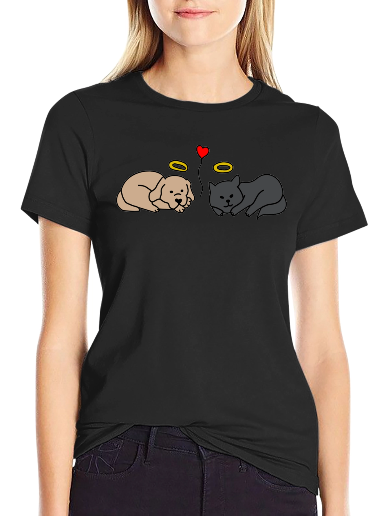 Angel Pet T-Shirt - Cat and Dog Tee