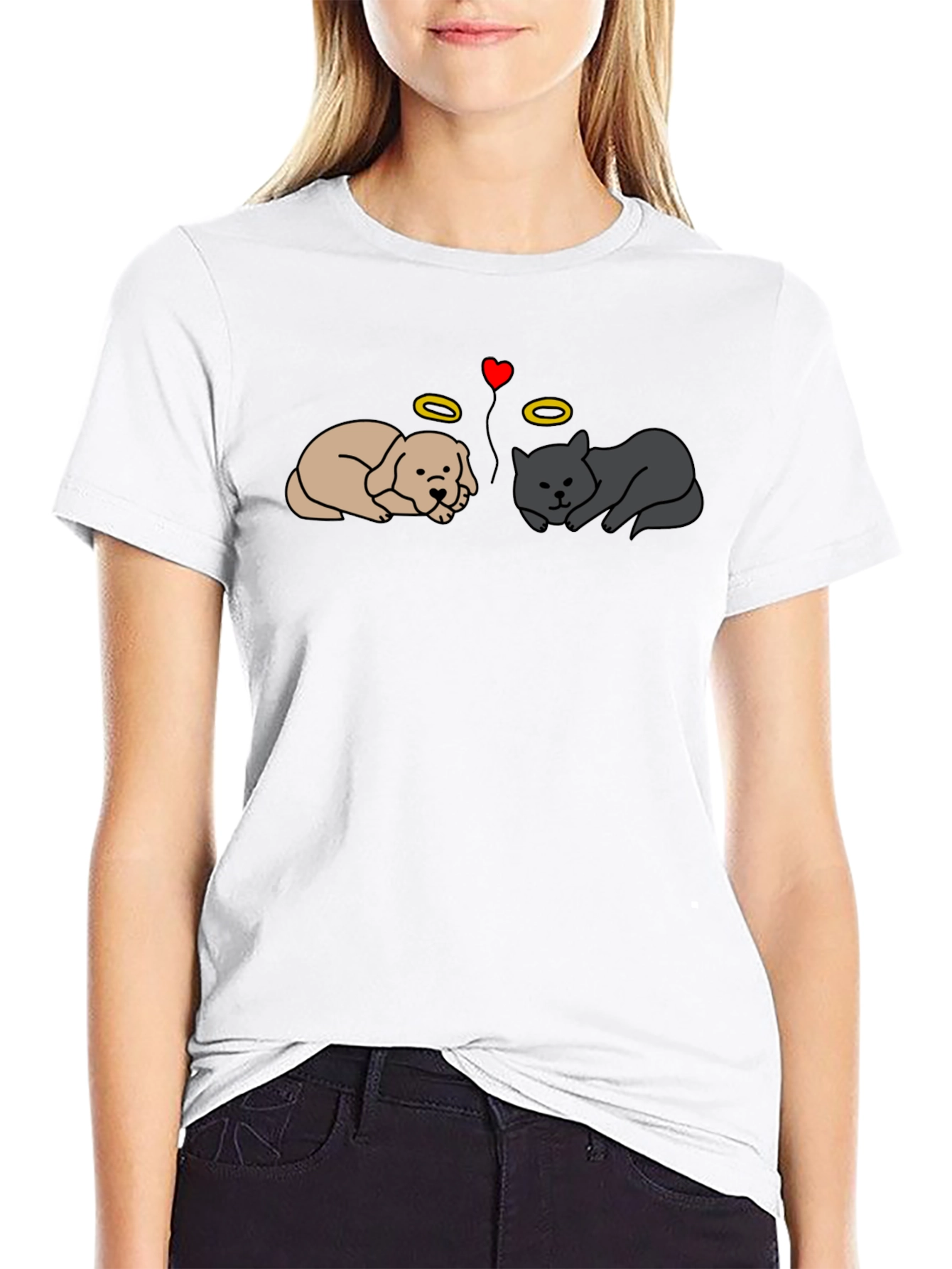 Angel Pet T-Shirt - Cat and Dog Tee