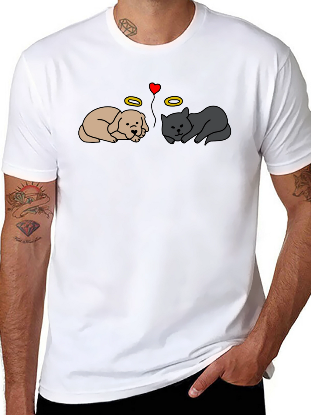 Angel Pet T-Shirt - Cat and Dog Tee