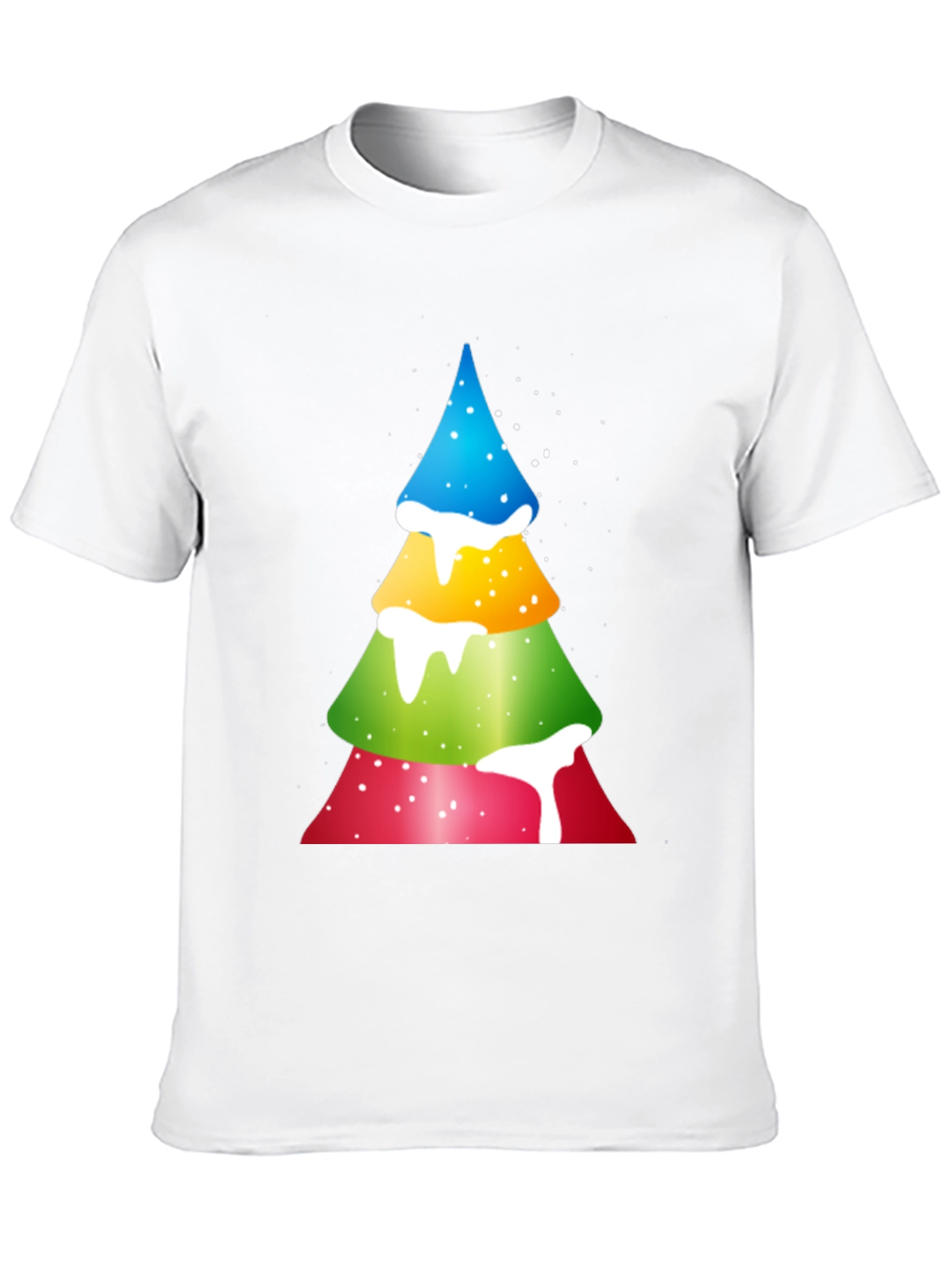 Colorful Christmas Tree Graphic Tee - Holiday Fun!