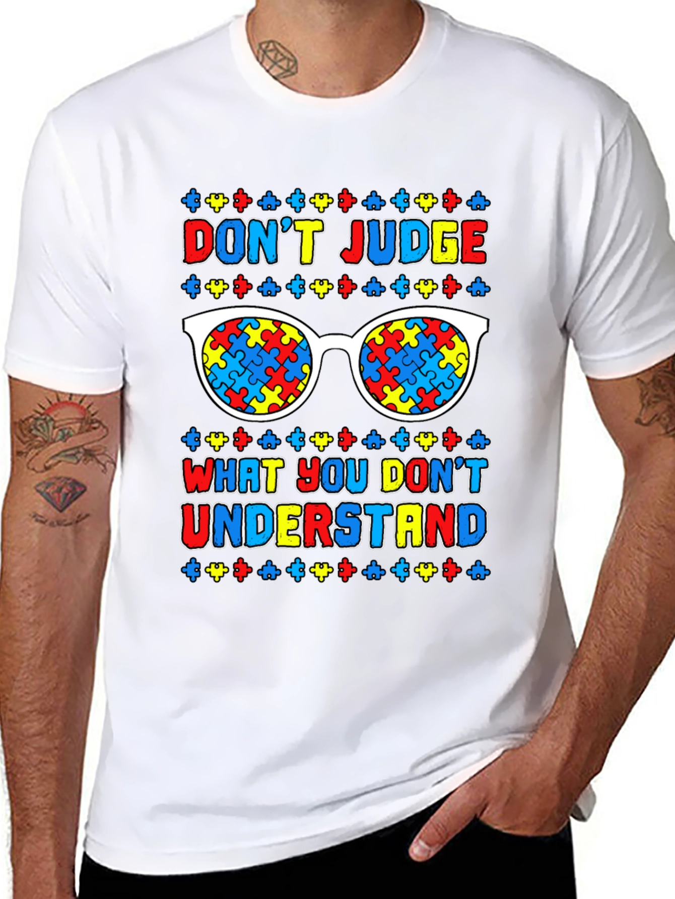 Autism Awareness T-Shirt: Dont Judge Understand