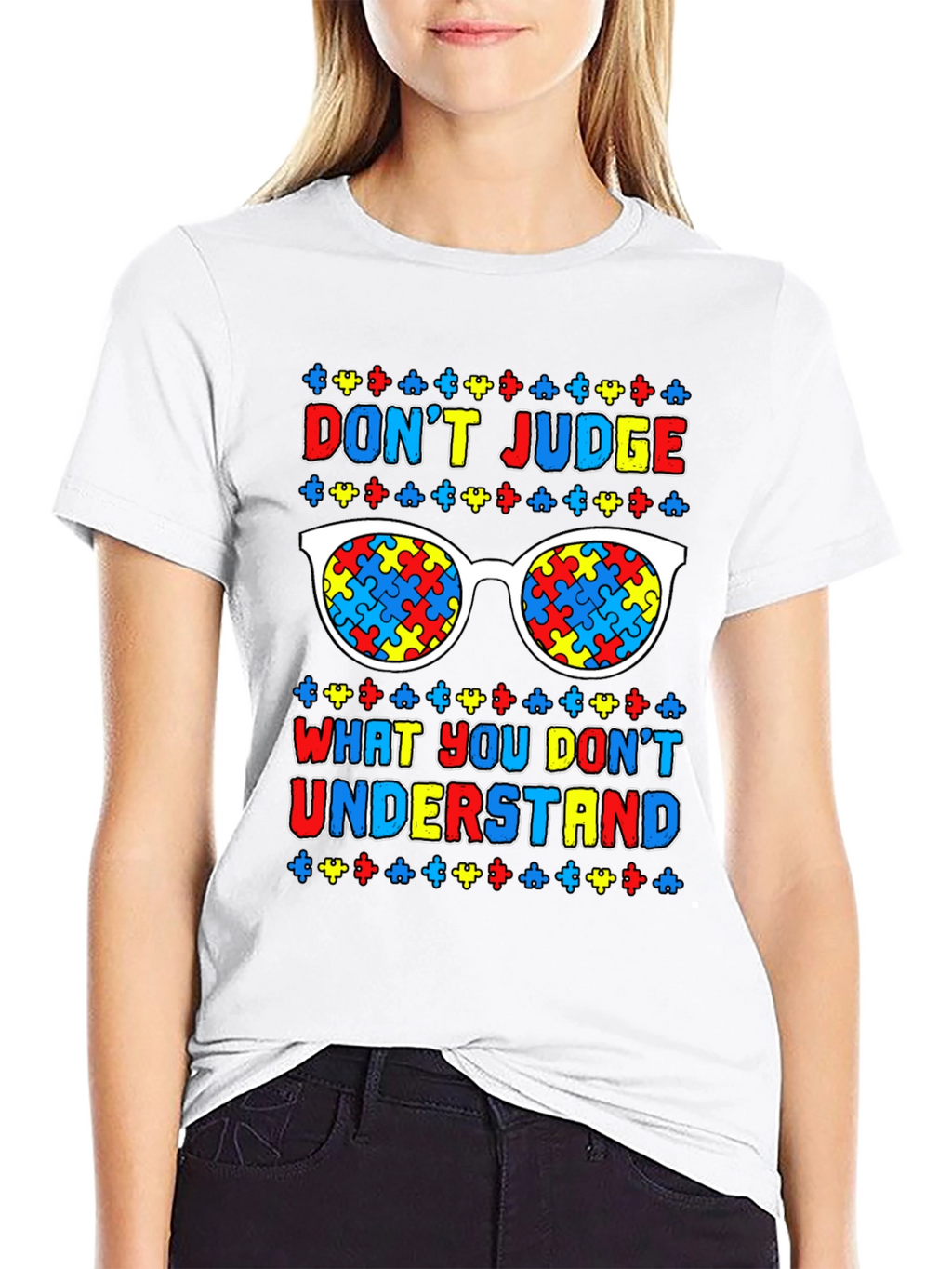 Autism Awareness T-Shirt: Dont Judge Understand