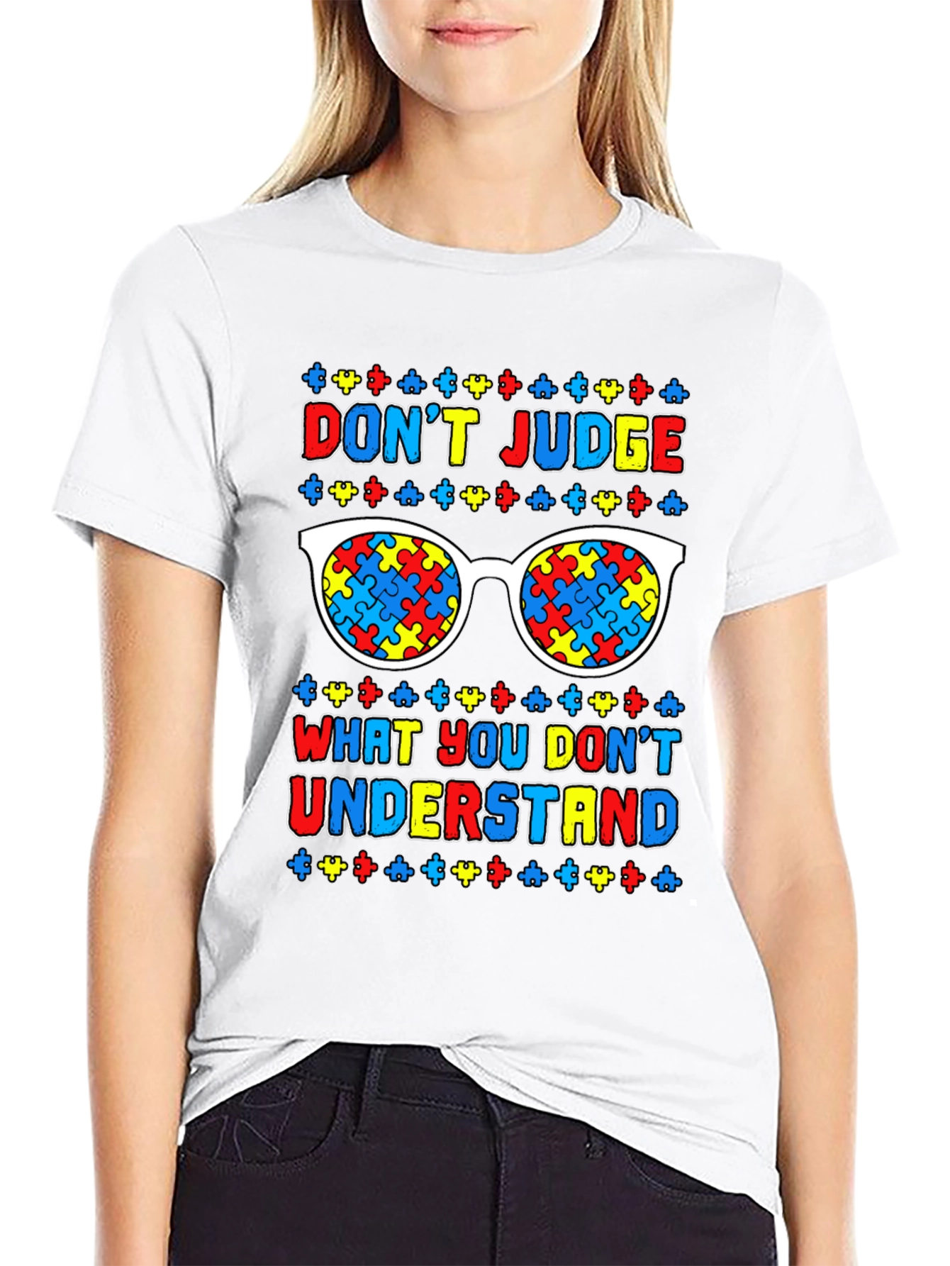 Autism Awareness T-Shirt: Dont Judge Understand