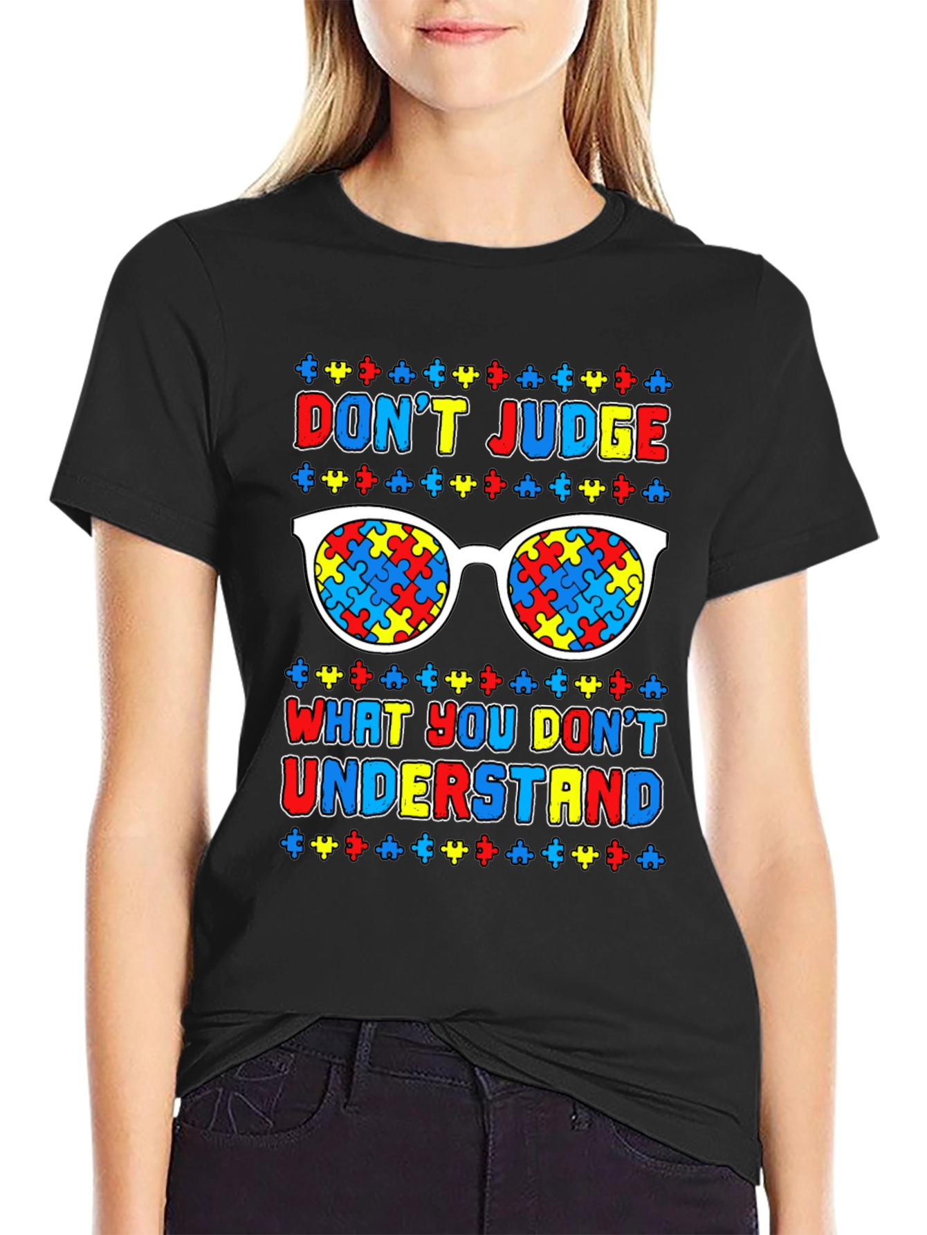 Autism Awareness T-Shirt: Dont Judge Understand
