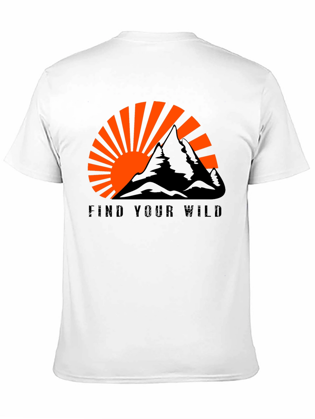 Find Your Wild Graphic Tee - Mountain Sunset
