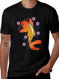 Koi Fish Graphic T-Shirt - Stylish Unisex Tee
