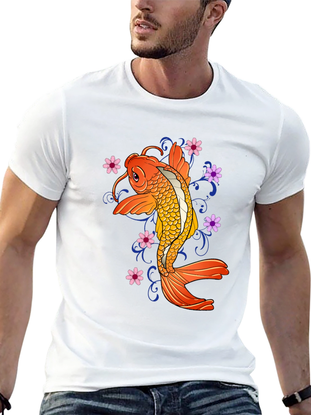 Koi Fish Graphic T-Shirt - Stylish Unisex Tee