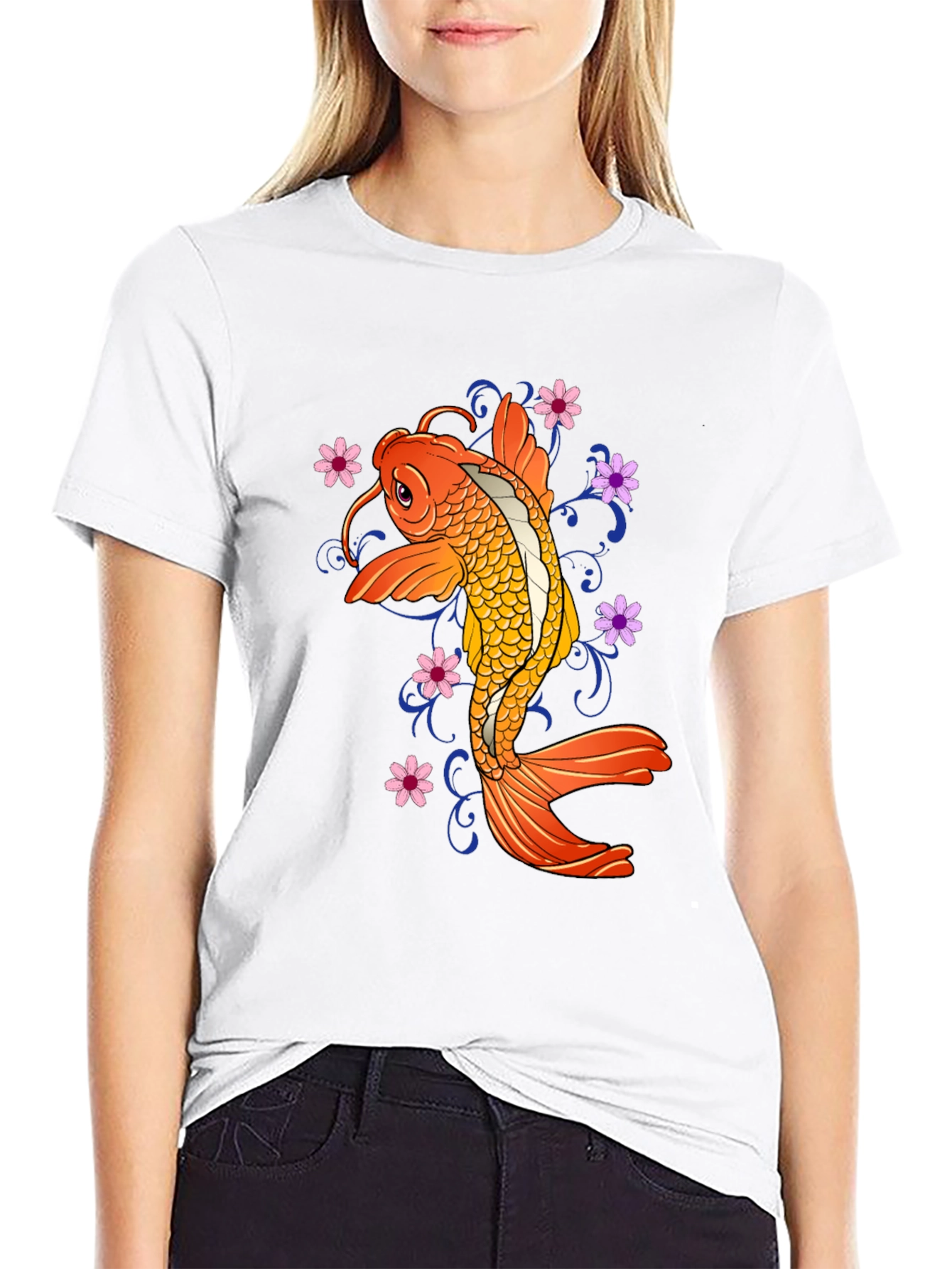 Koi Fish Graphic T-Shirt - Stylish Unisex Tee