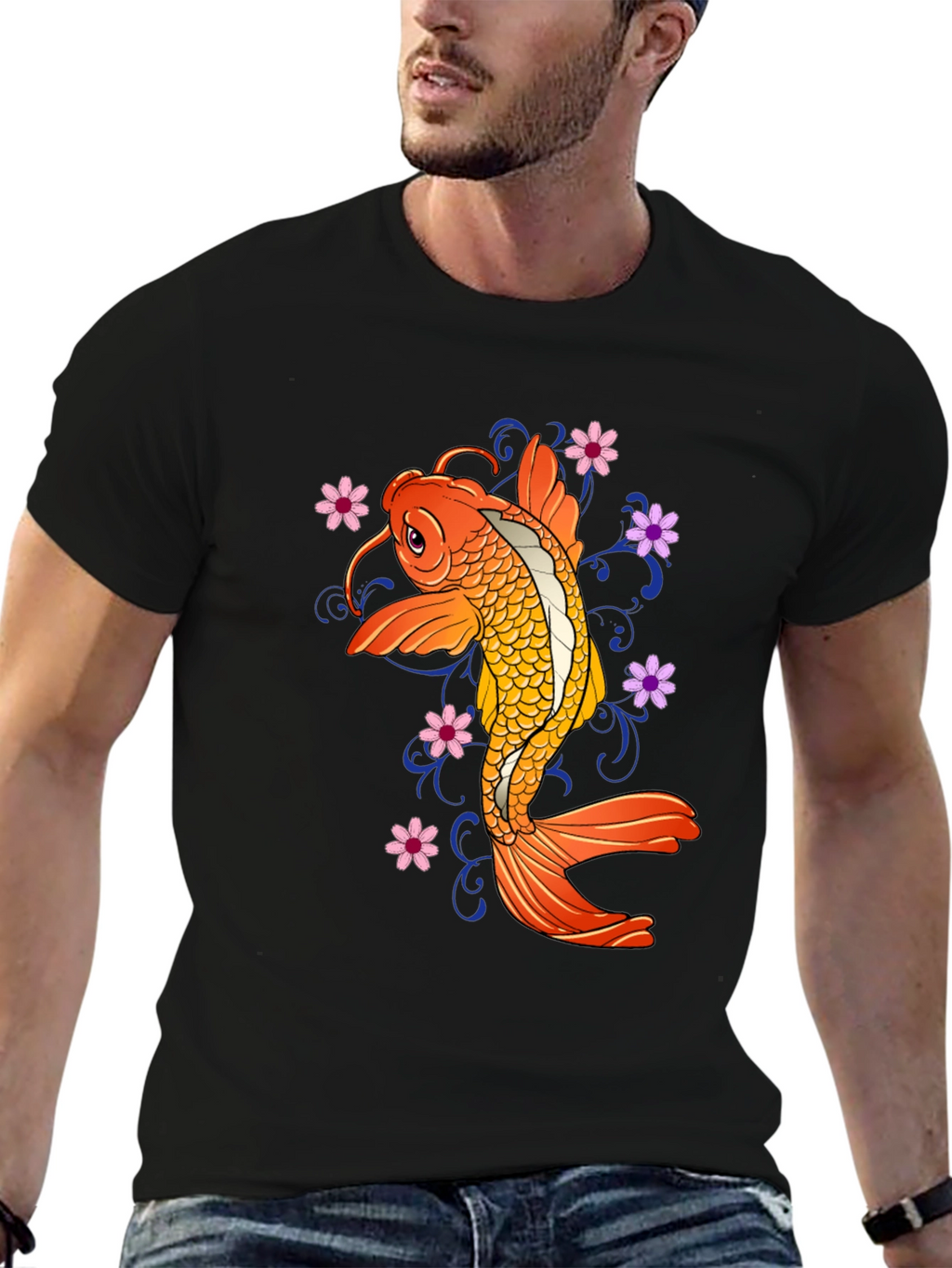 Koi Fish Graphic T-Shirt - Stylish Unisex Tee