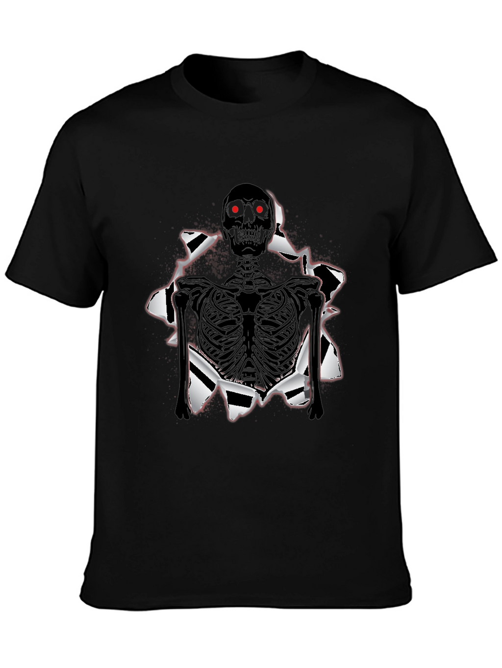 Skeleton T-Shirt: Ripped Graphic Tee