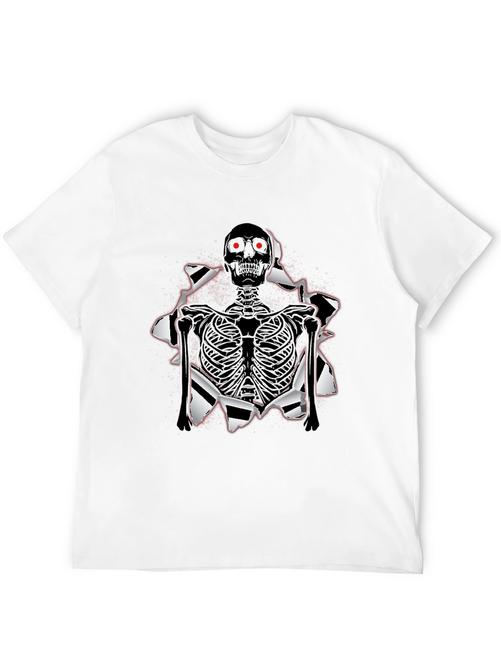 Skeleton T-Shirt: Ripped Graphic Tee
