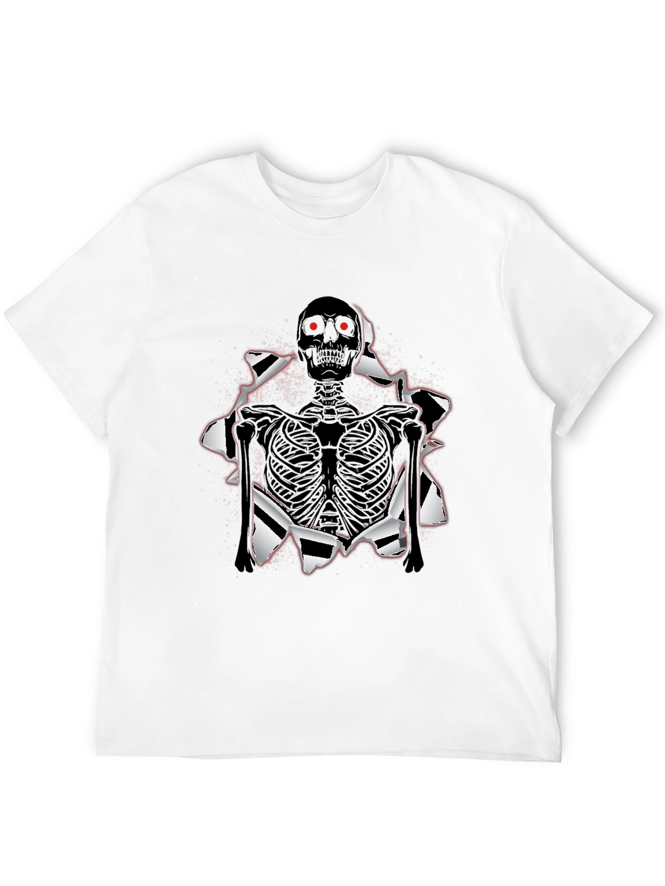 Skeleton T-Shirt: Ripped Graphic Tee