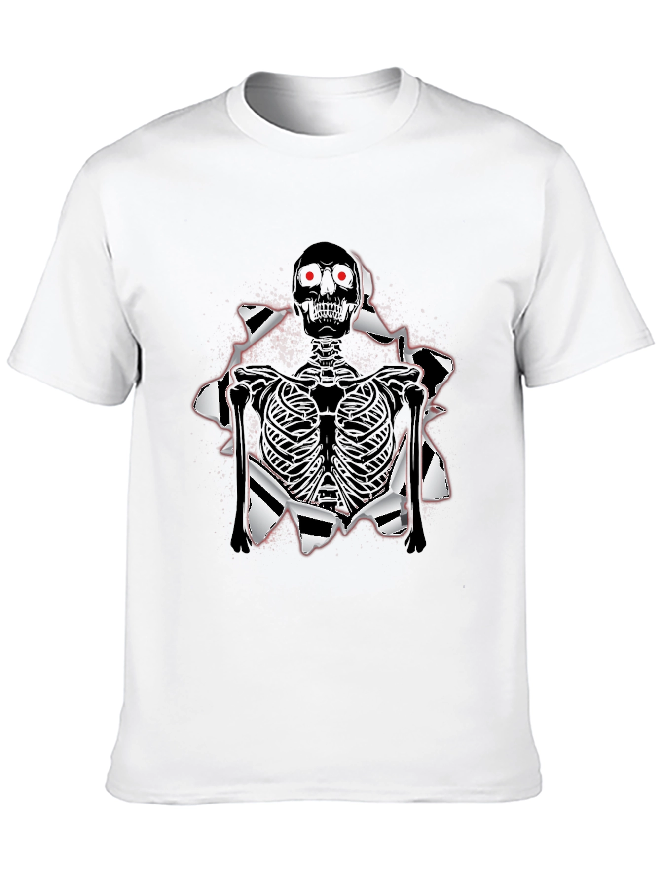 Skeleton T-Shirt: Ripped Graphic Tee