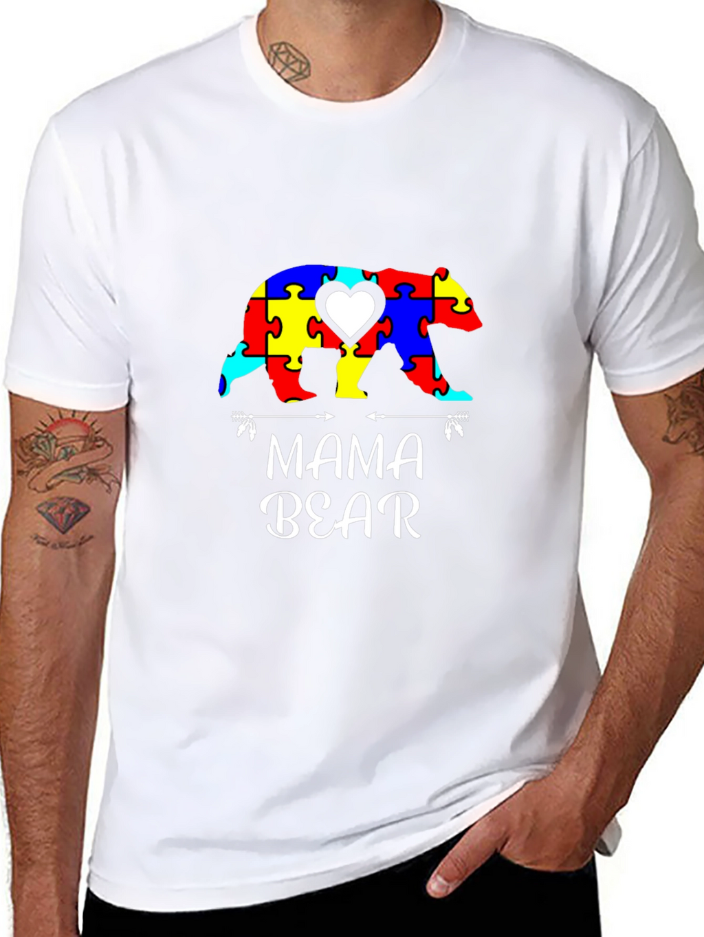 Mama Bear Autism Awareness T-Shirt