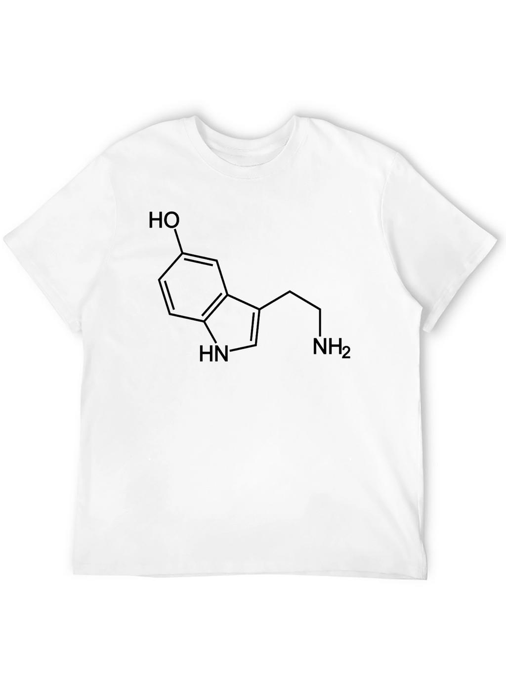 Science Serotonin Molecule Graphic T-Shirt