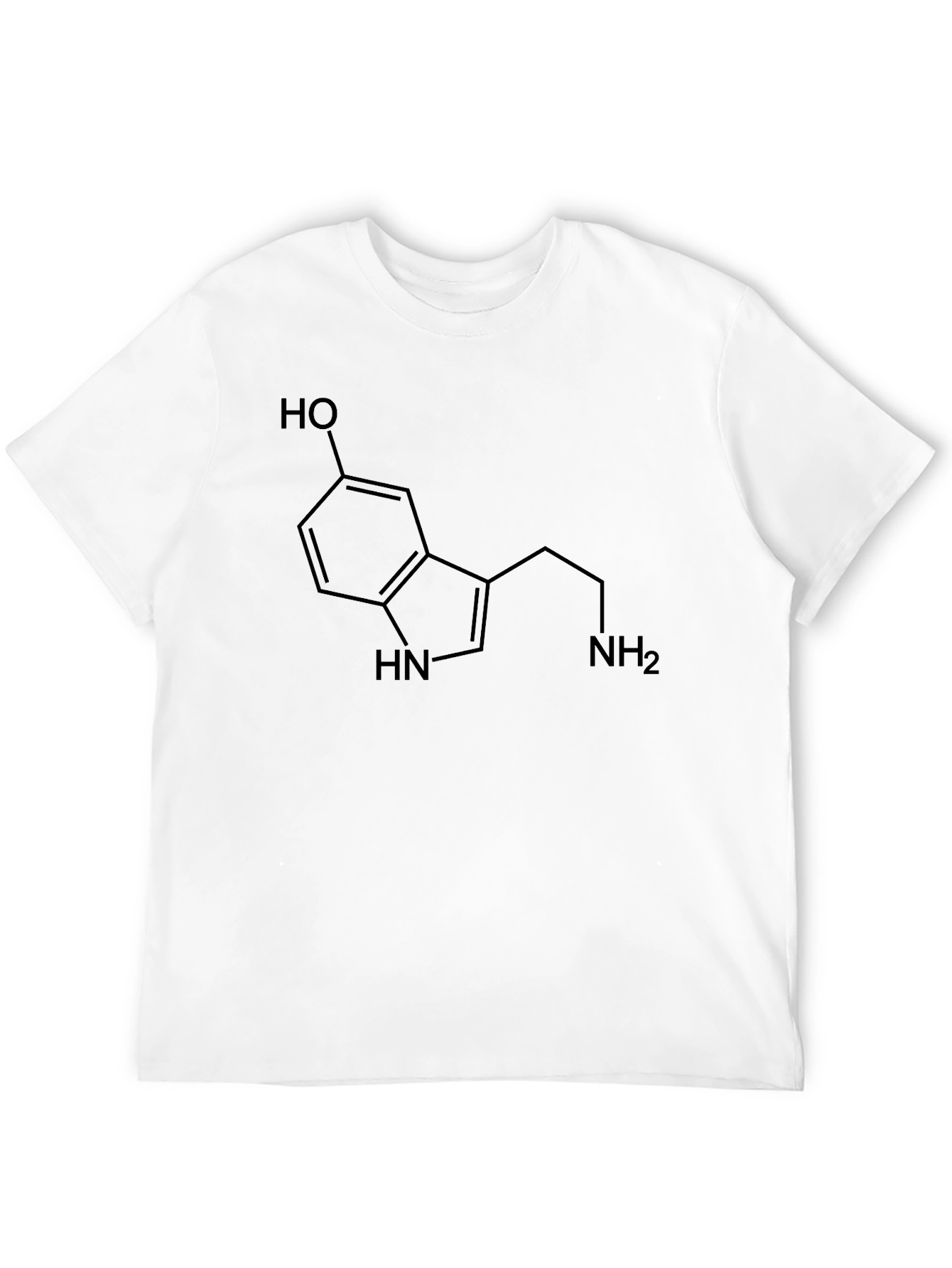 Science Serotonin Molecule Graphic T-Shirt