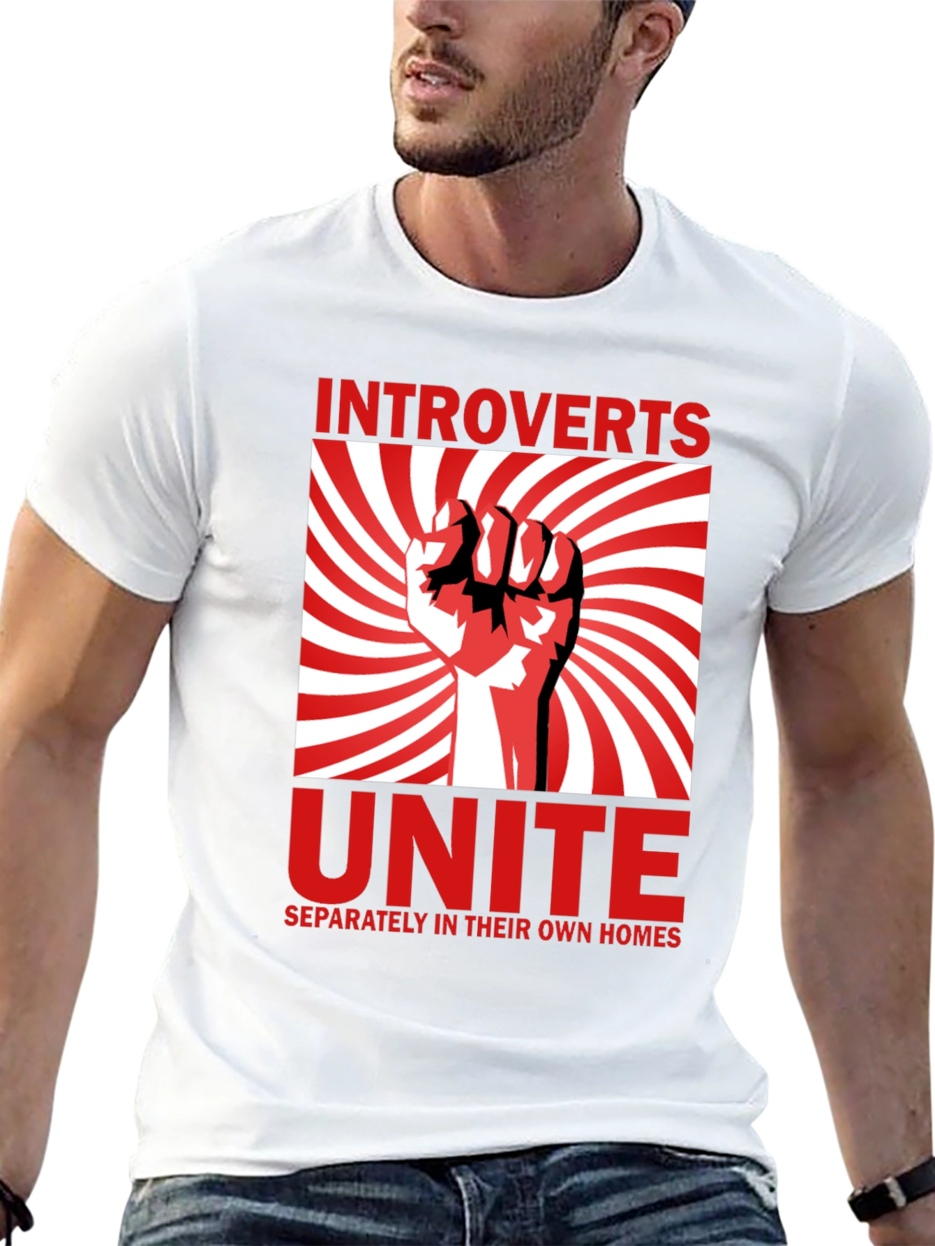 Introverts Unite T-Shirt - Separately in Their Own Homes