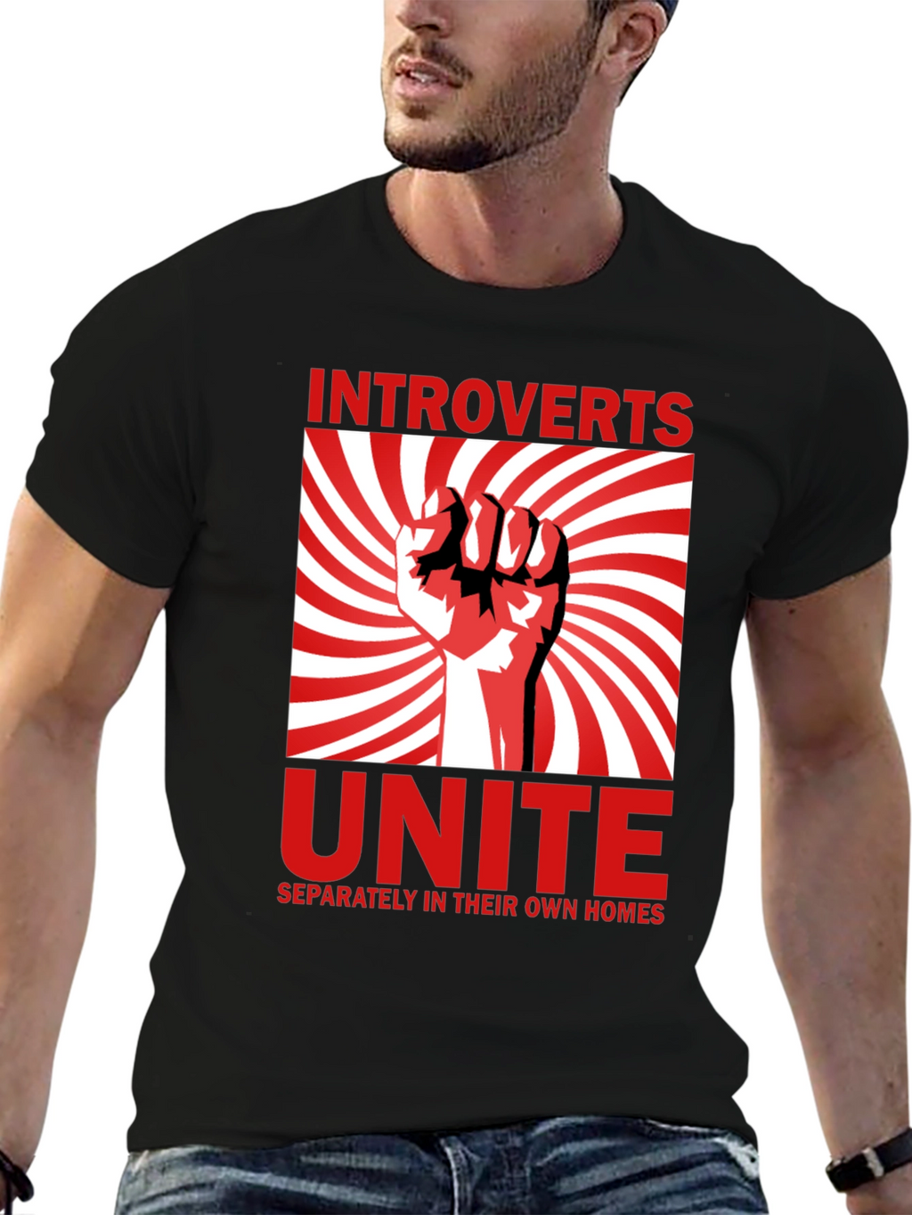 Introverts Unite T-Shirt - Separately in Their Own Homes