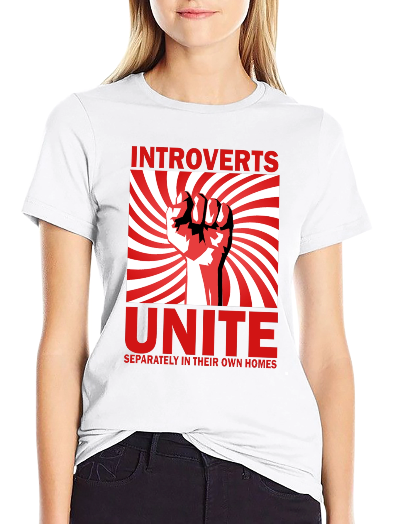 Introverts Unite T-Shirt - Separately in Their Own Homes