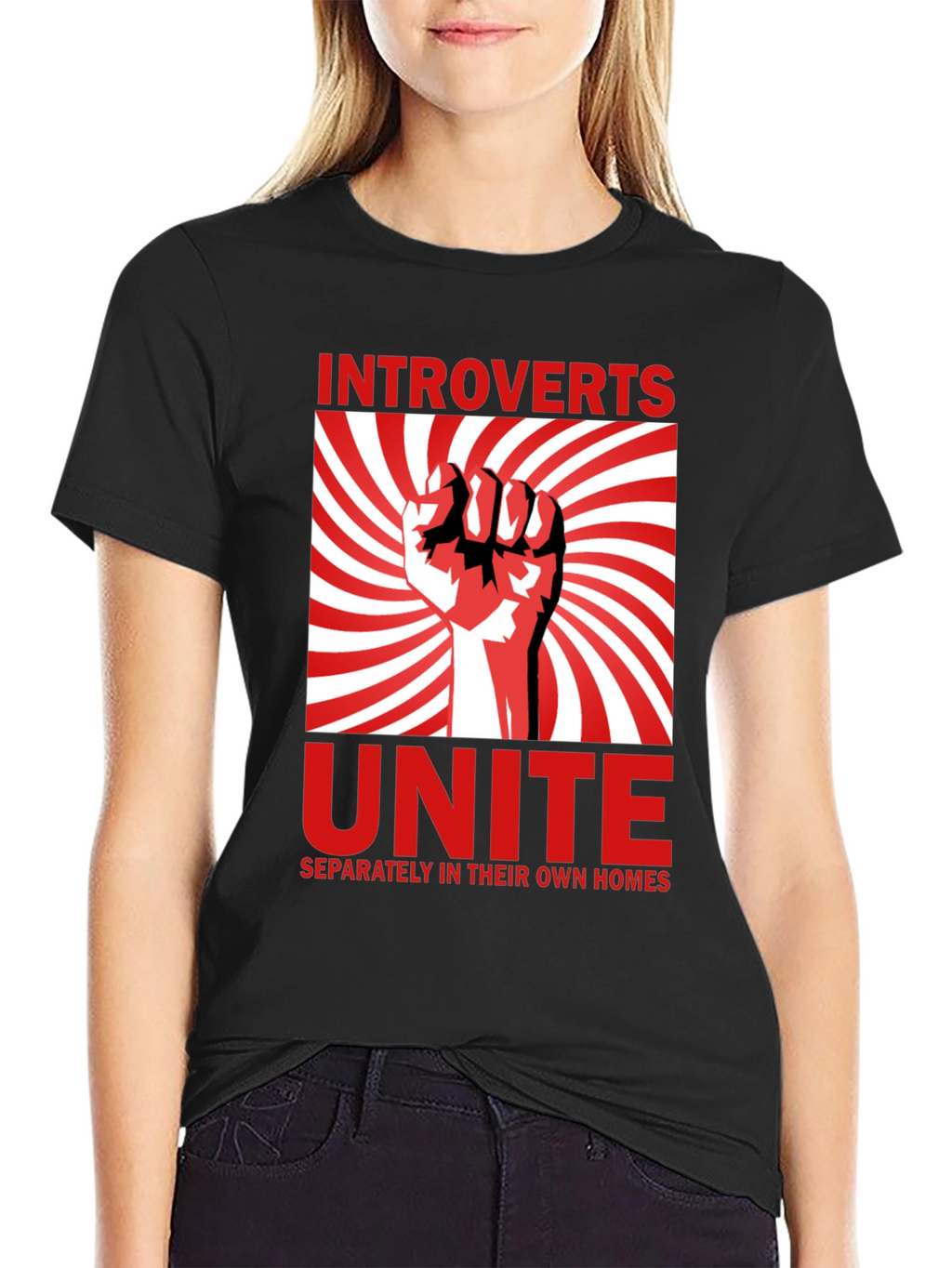 Introverts Unite T-Shirt - Separately in Their Own Homes