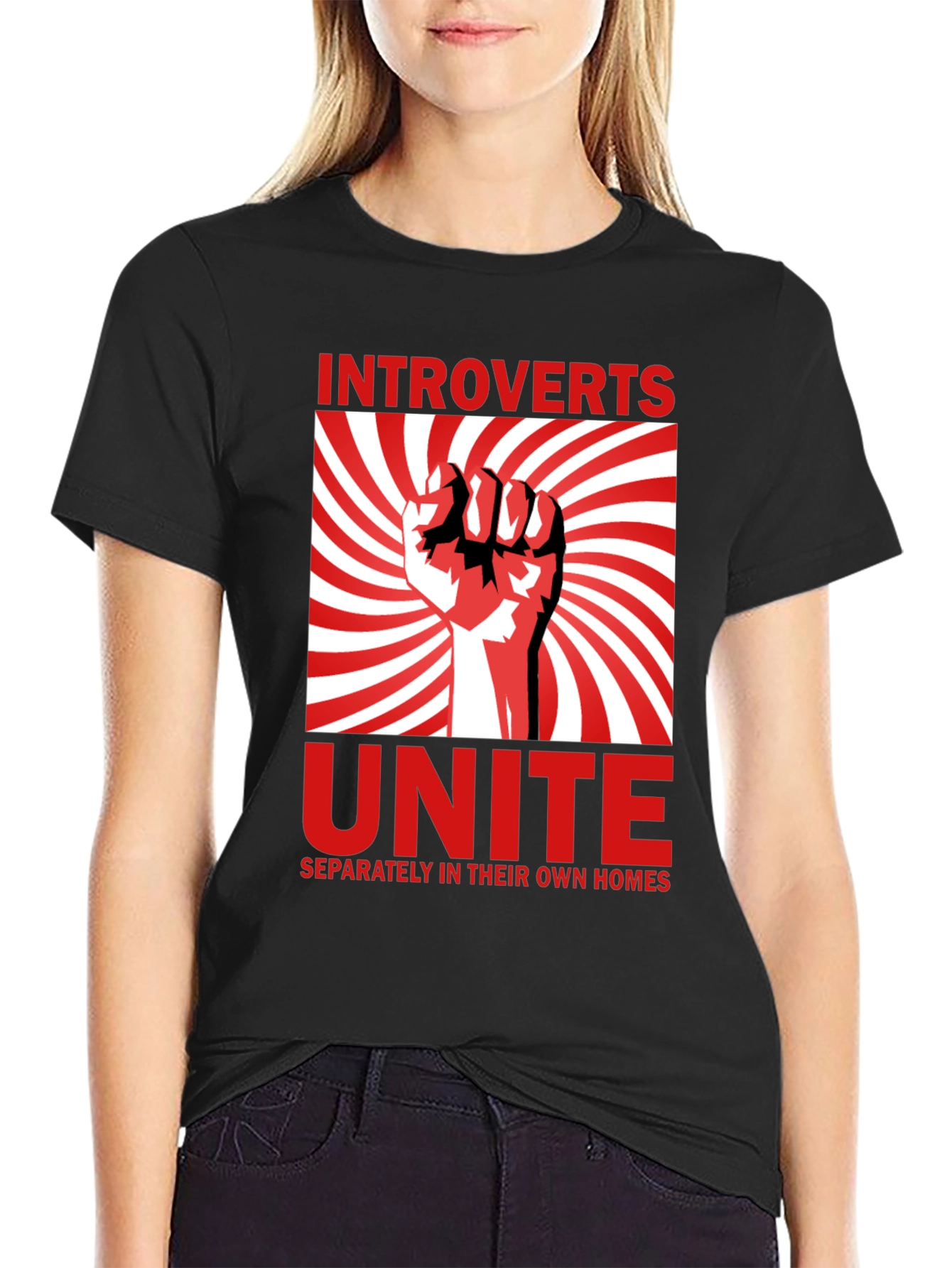 Introverts Unite T-Shirt - Separately in Their Own Homes