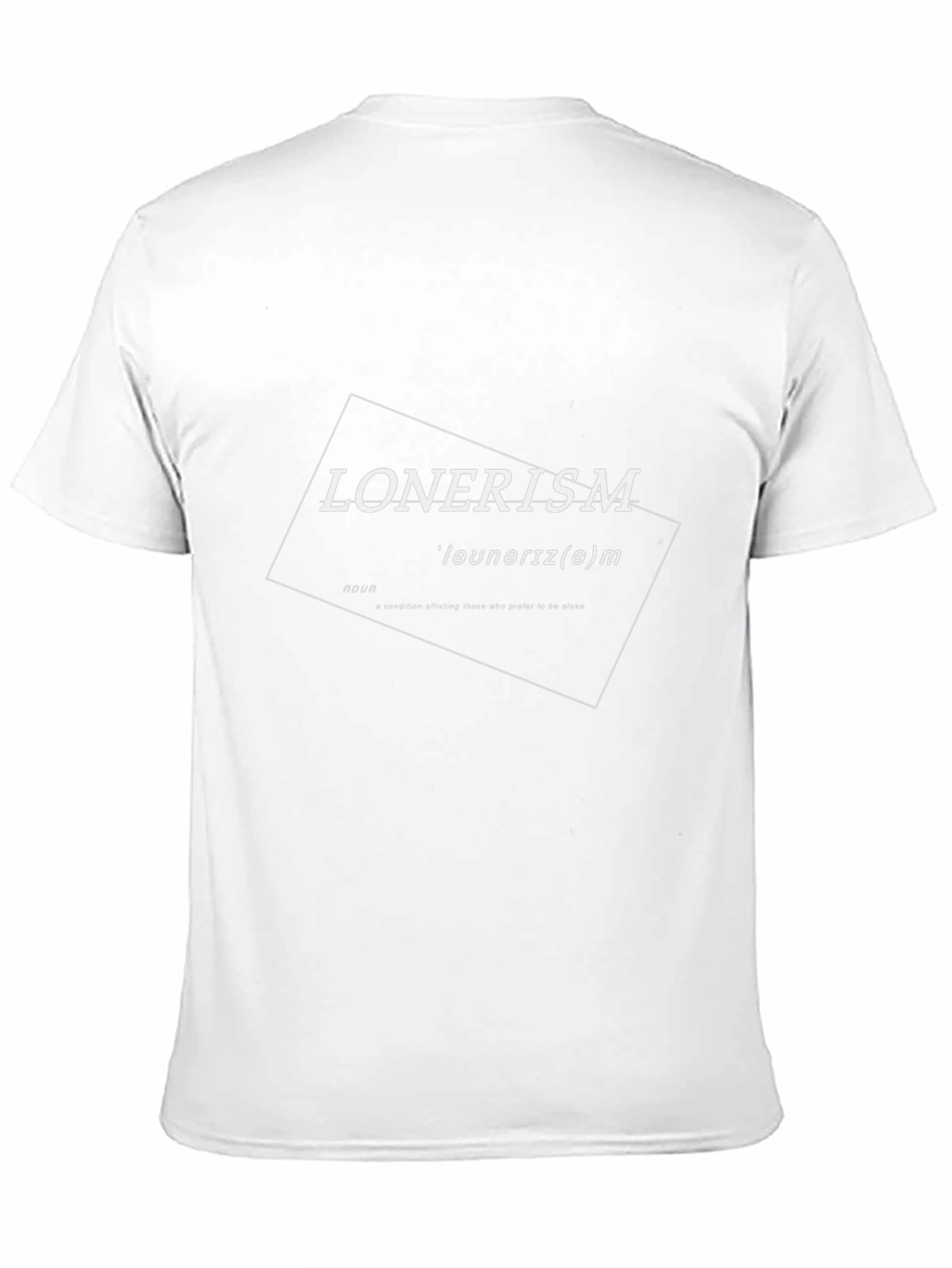 Lonerism Definition Graphic T-Shirt - Black