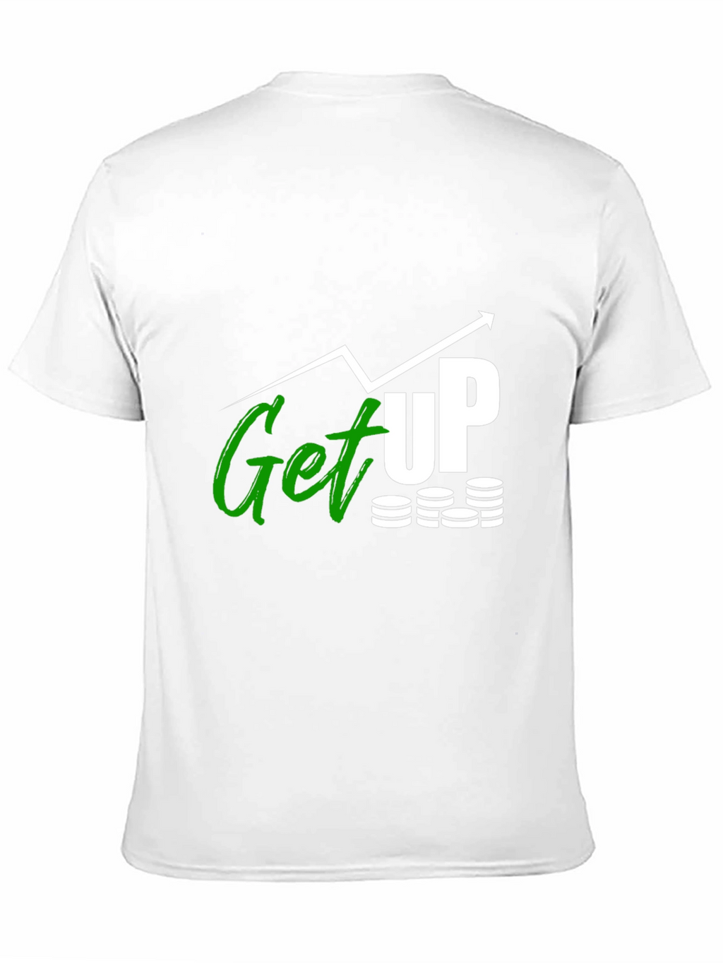 Get Up Graphic Tee - Black Cotton T-Shirt