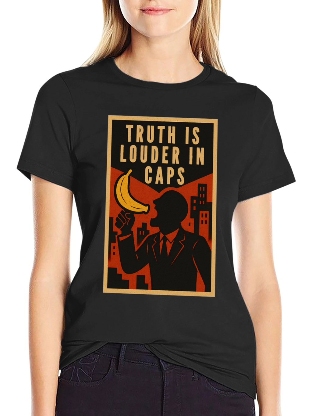 Truth in Caps Funny Banana T-Shirt
