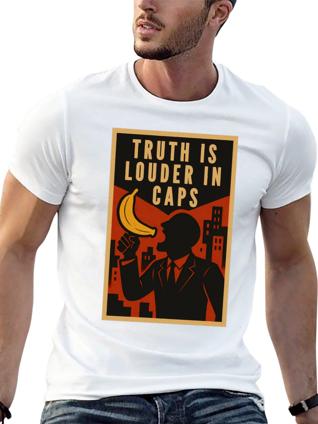 Truth in Caps Funny Banana T-Shirt