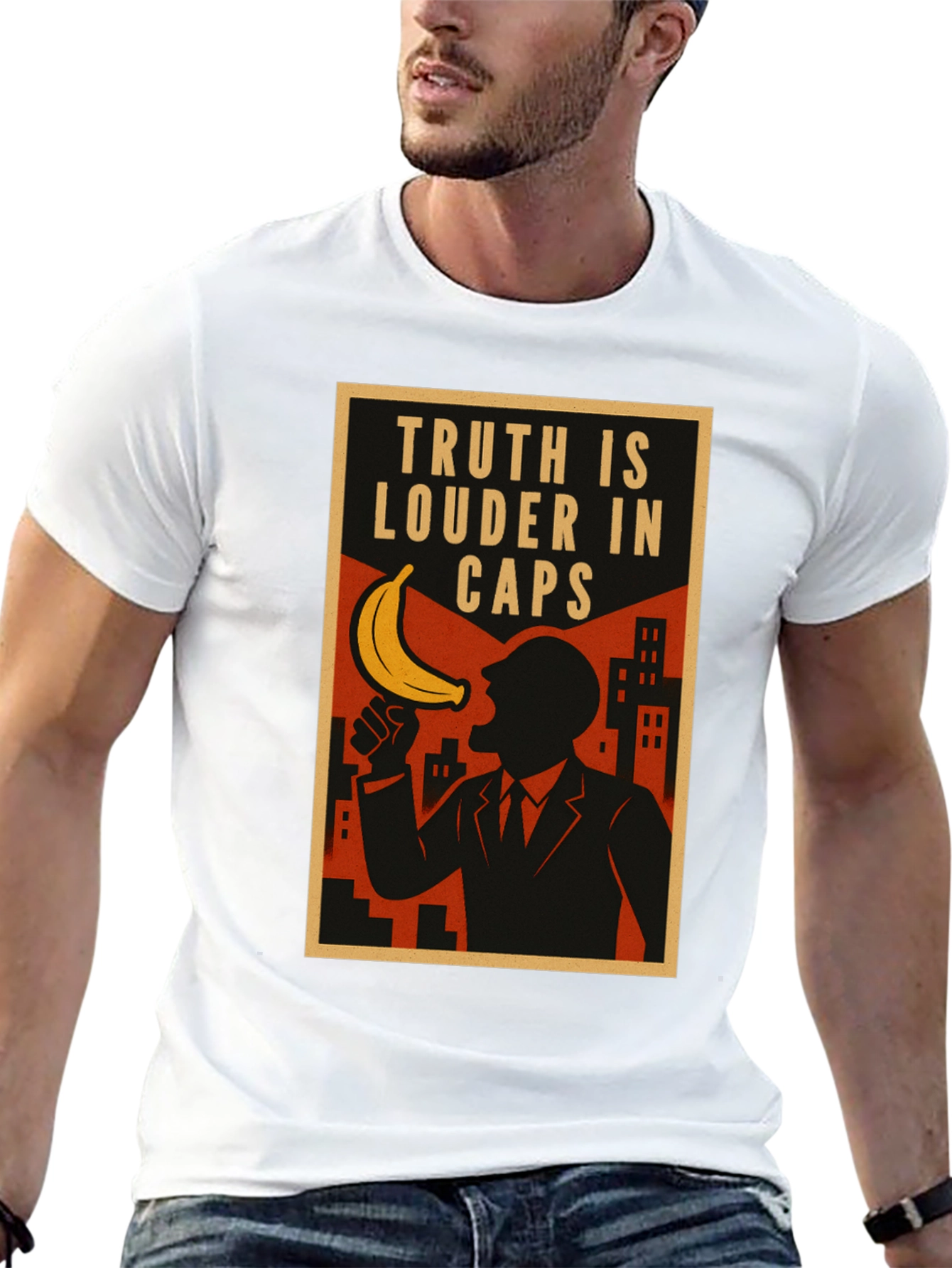 Truth in Caps Funny Banana T-Shirt