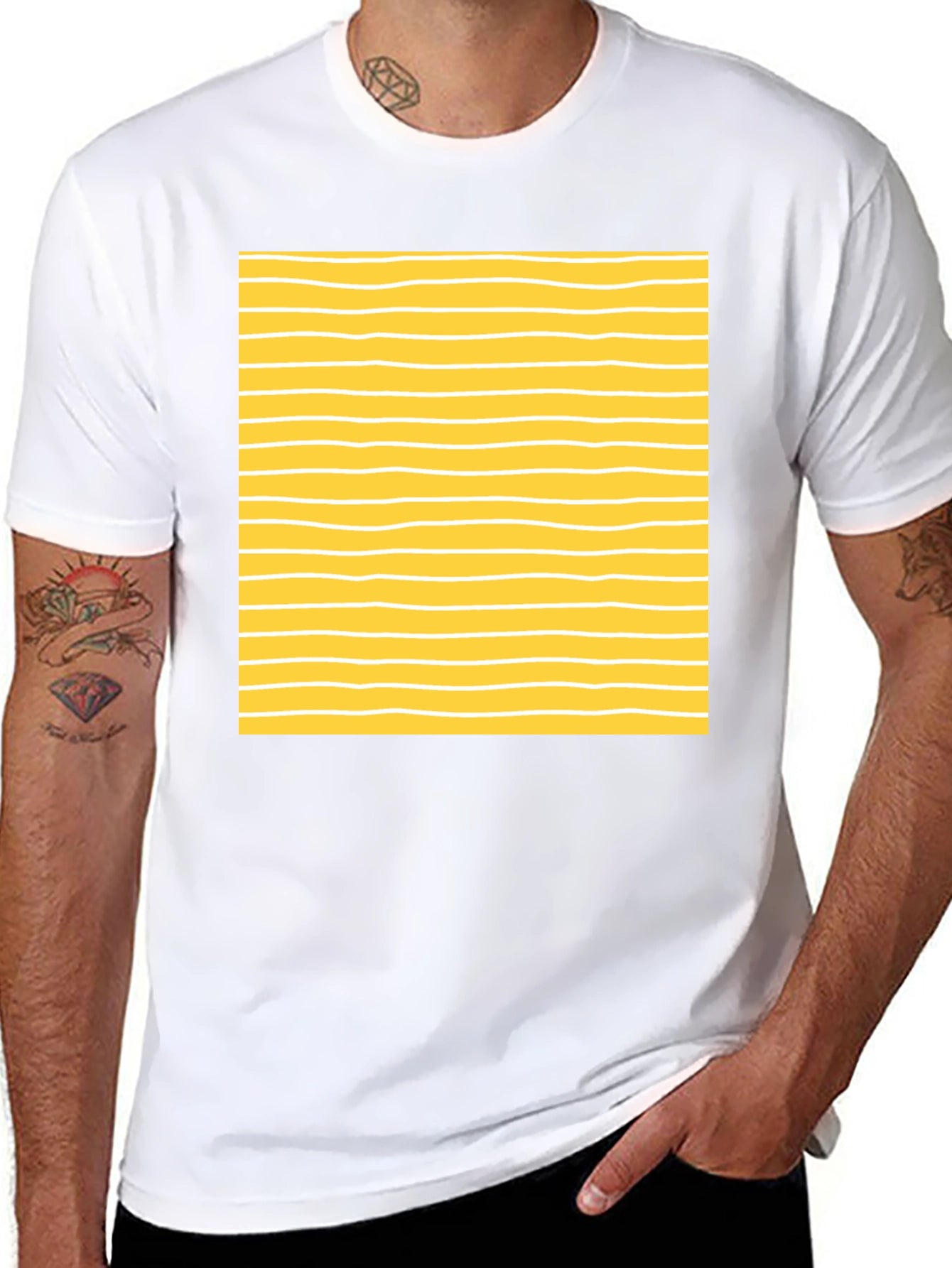 Striped Pattern T-Shirt