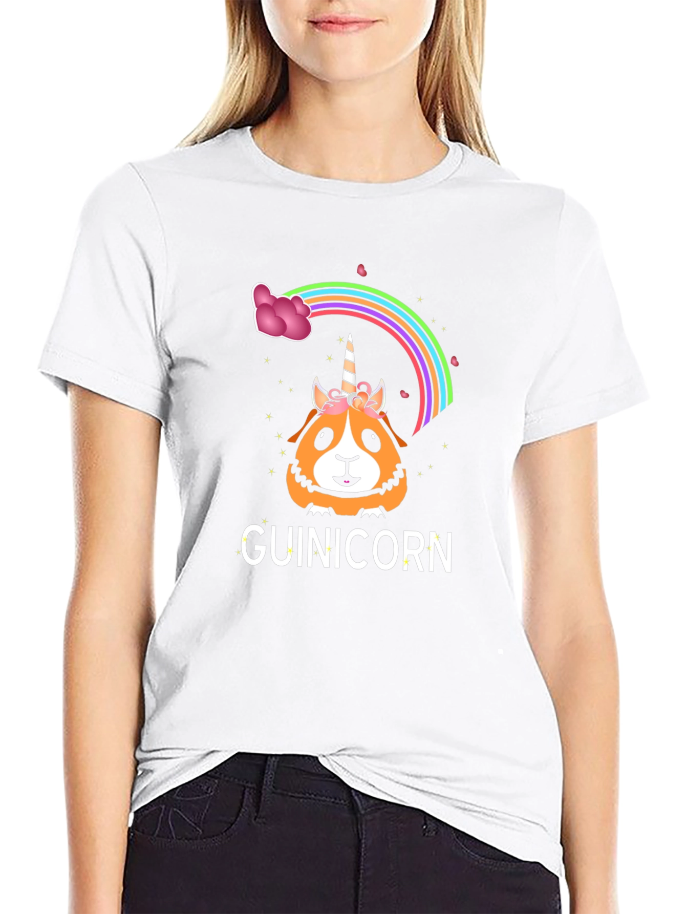 Guinicorn T-Shirt - Guinea Pig Unicorn Rainbow Tee