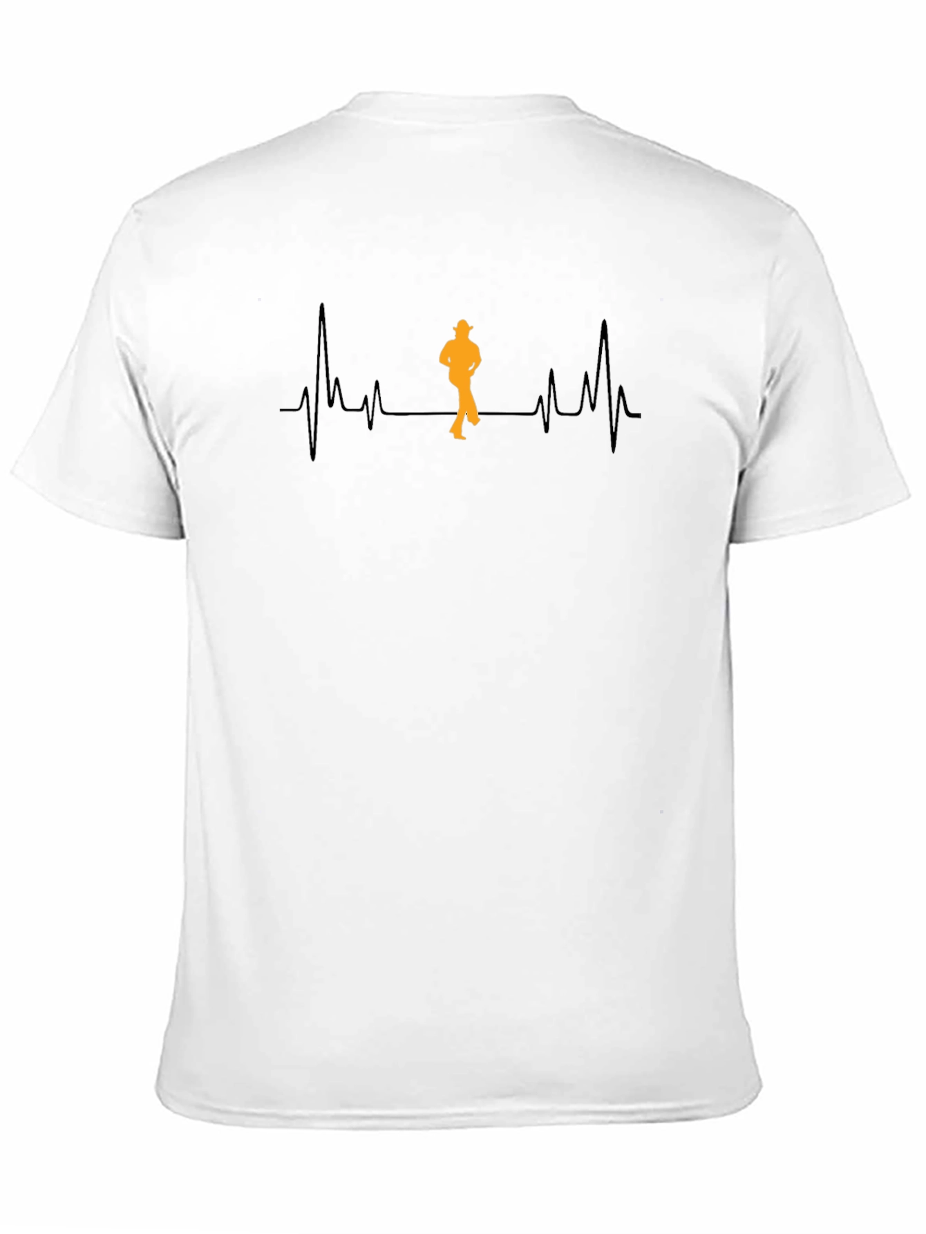 Heartbeat Line Dancer Black T-Shirt