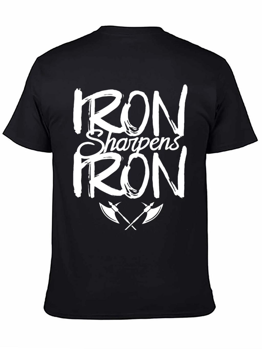 Iron Sharpens Iron Graphic Black T-Shirt