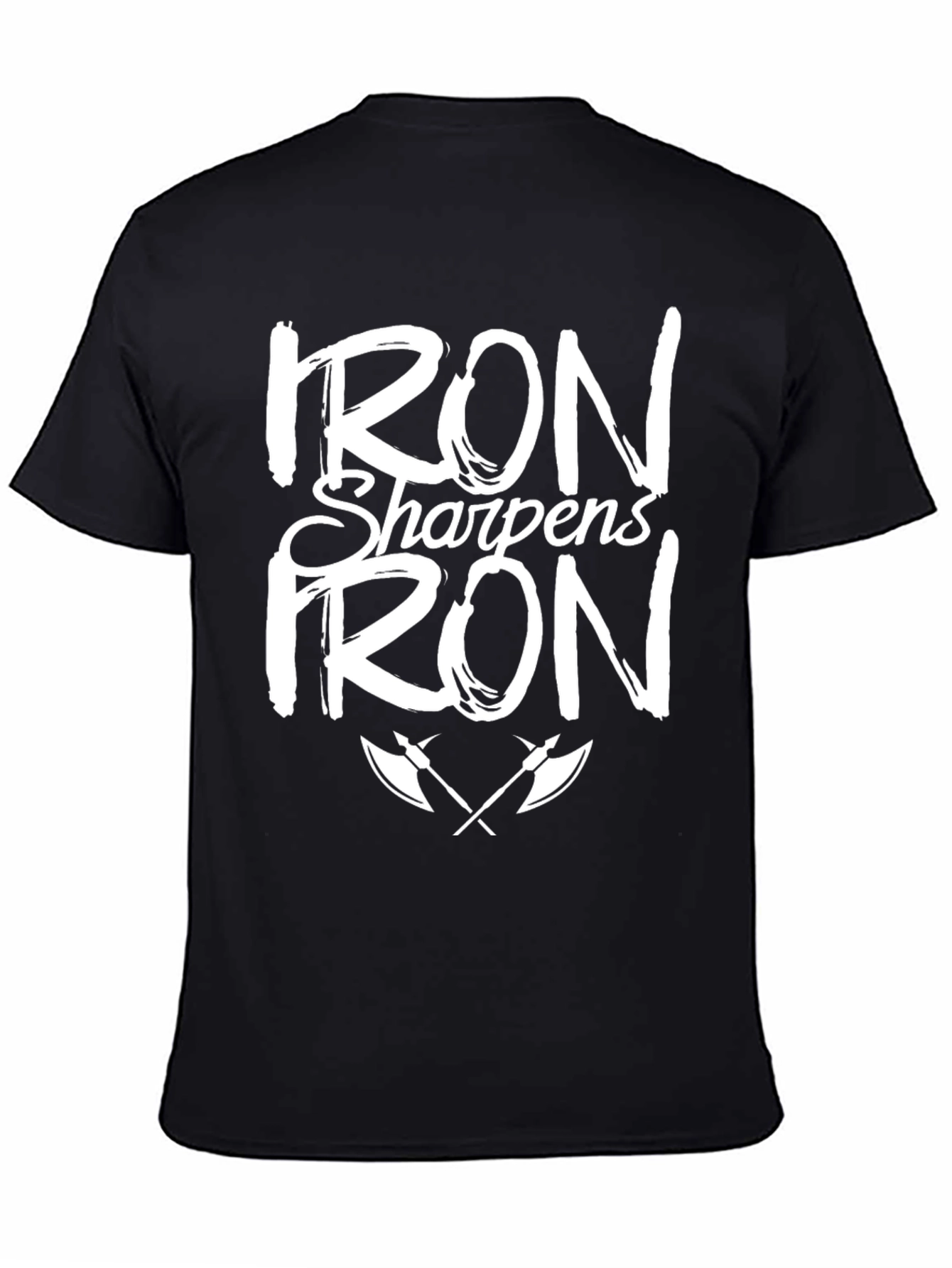 Iron Sharpens Iron Graphic Black T-Shirt