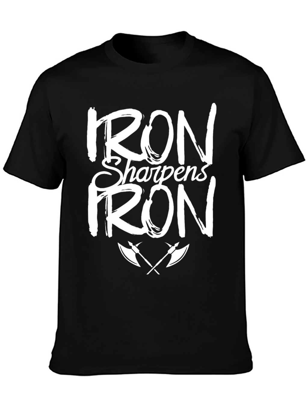 Iron Sharpens Iron Graphic Black T-Shirt