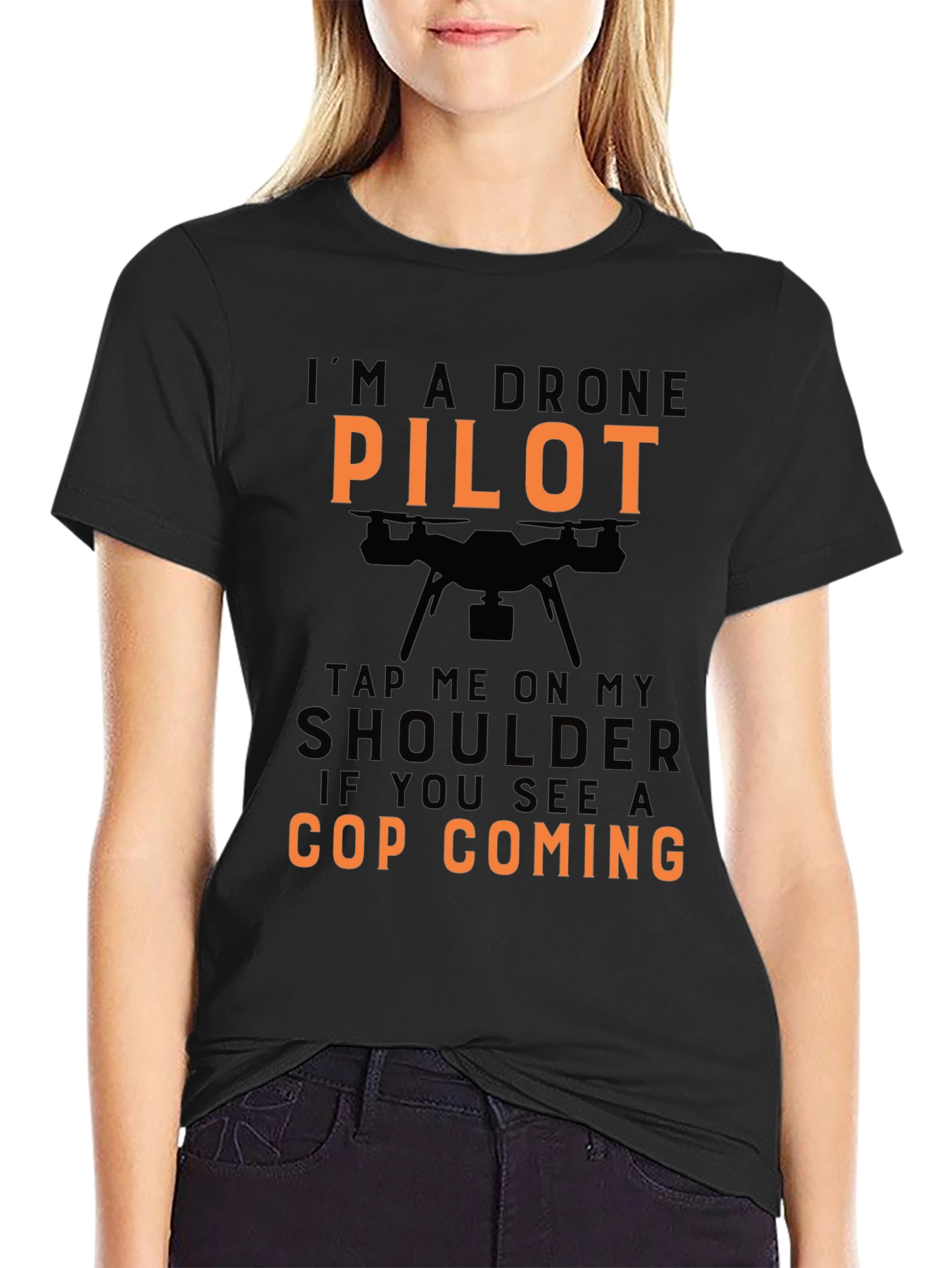 Drone Pilot Graphic T-Shirt - Funny Cop Humor Tee