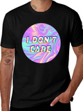 I Dont Care Holographic T-Shirt