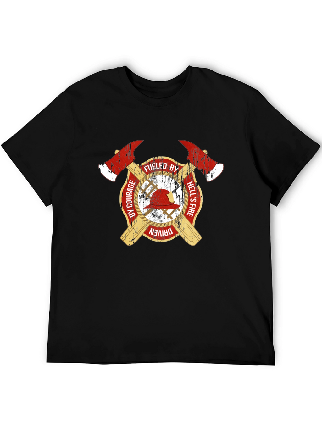 Fueled By Courage Firefighter T-Shirt