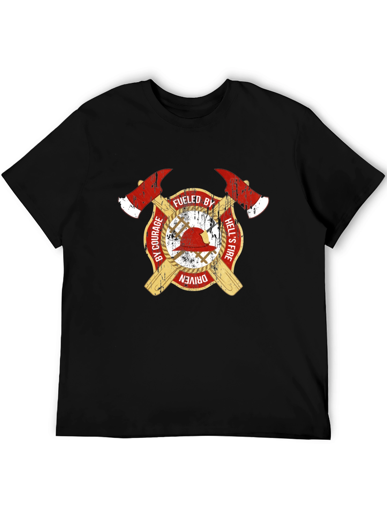 Fueled By Courage Firefighter T-Shirt